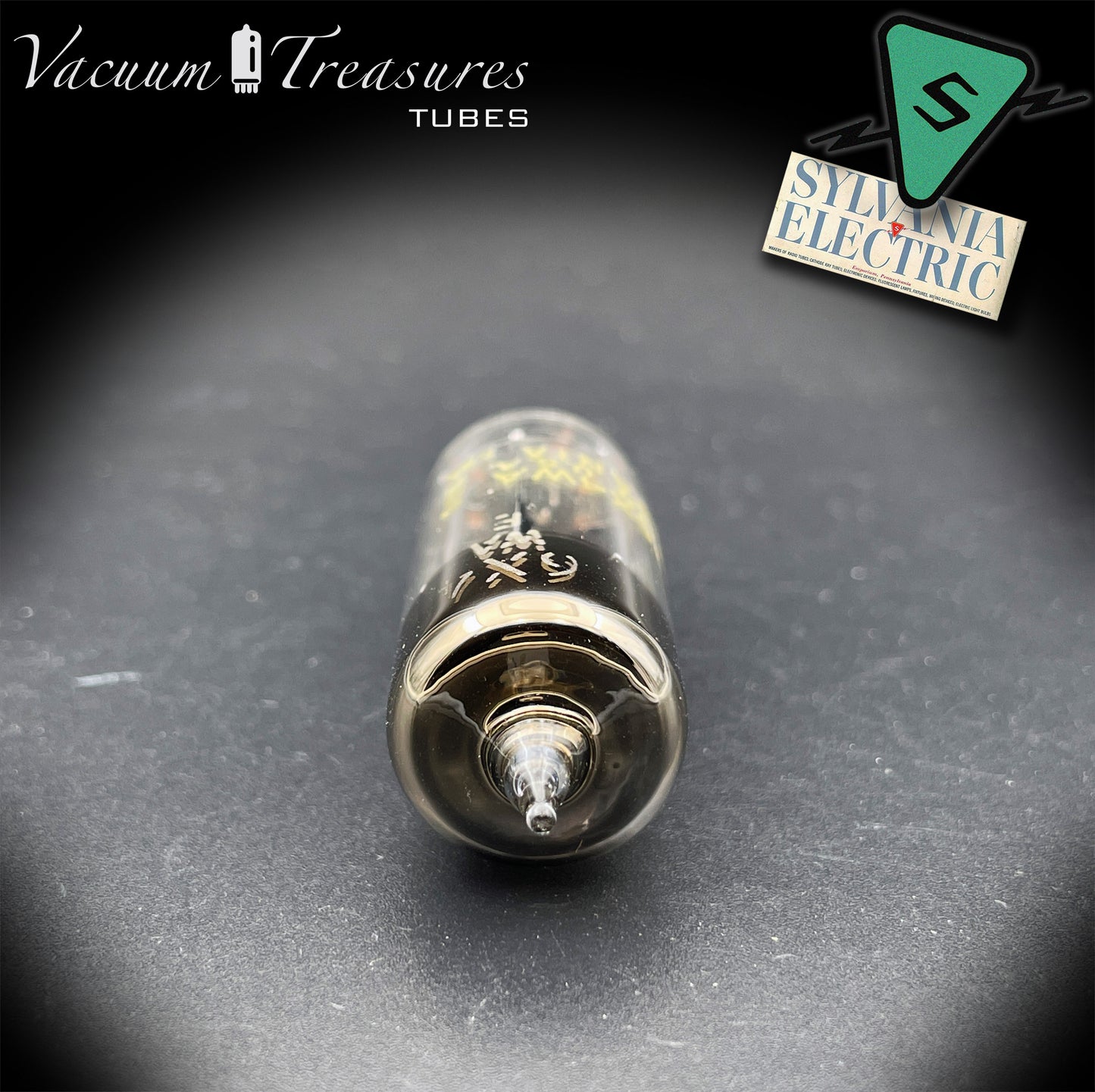 JHS 6X4W EZ90 NOS NIB SYLVANIA Tested Tube Black Plates Square Getter Made in USA '59