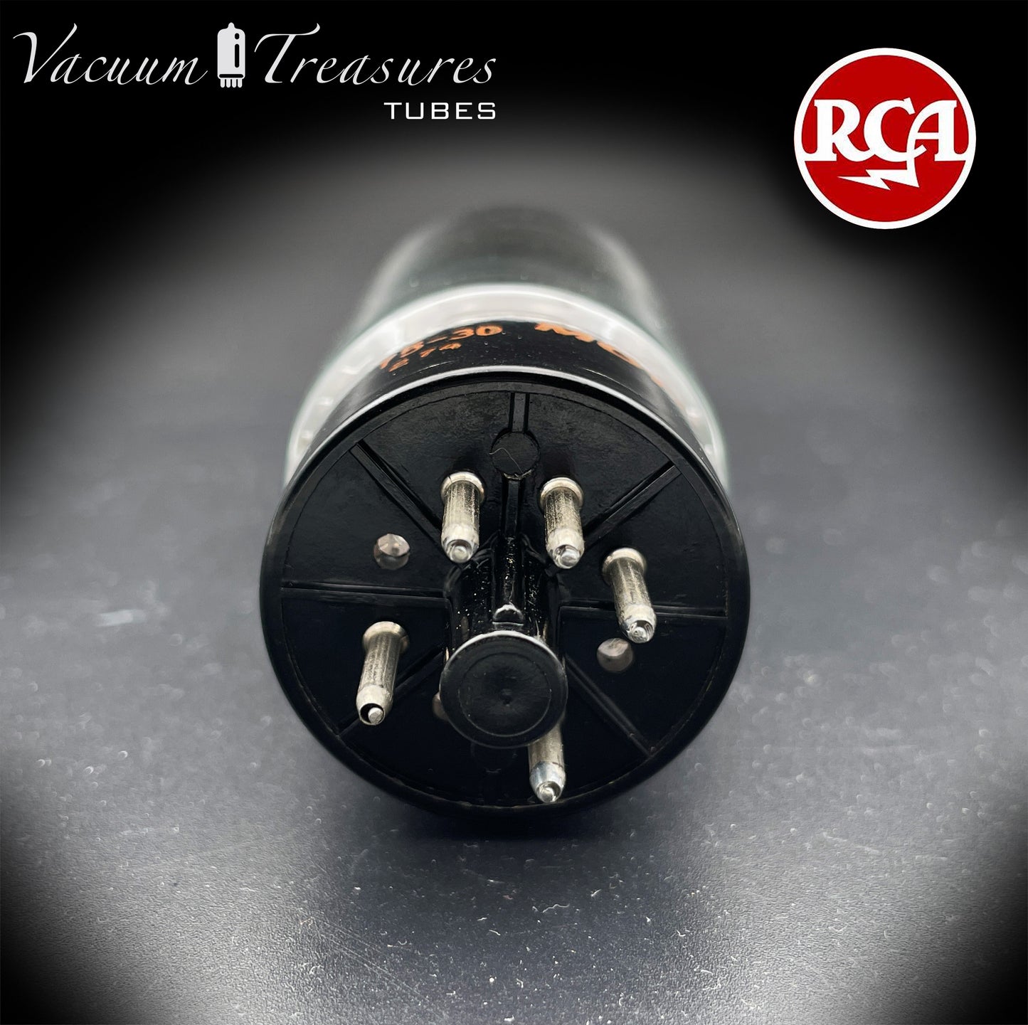 5R4GYB 5R4GY NOS RCA/MOTOROLA Black Plates Top Side Halo Getter Tested Tube Rectifier Made in USA '75