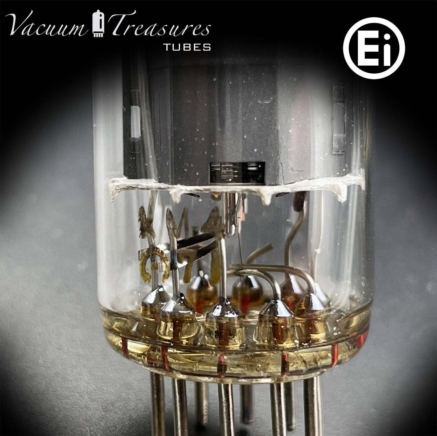 6BQ5 / EL84 HAMMOND by Ei Gray Plates Halo Getter Matched Quad Tubes Made in YUGOSLAVIA