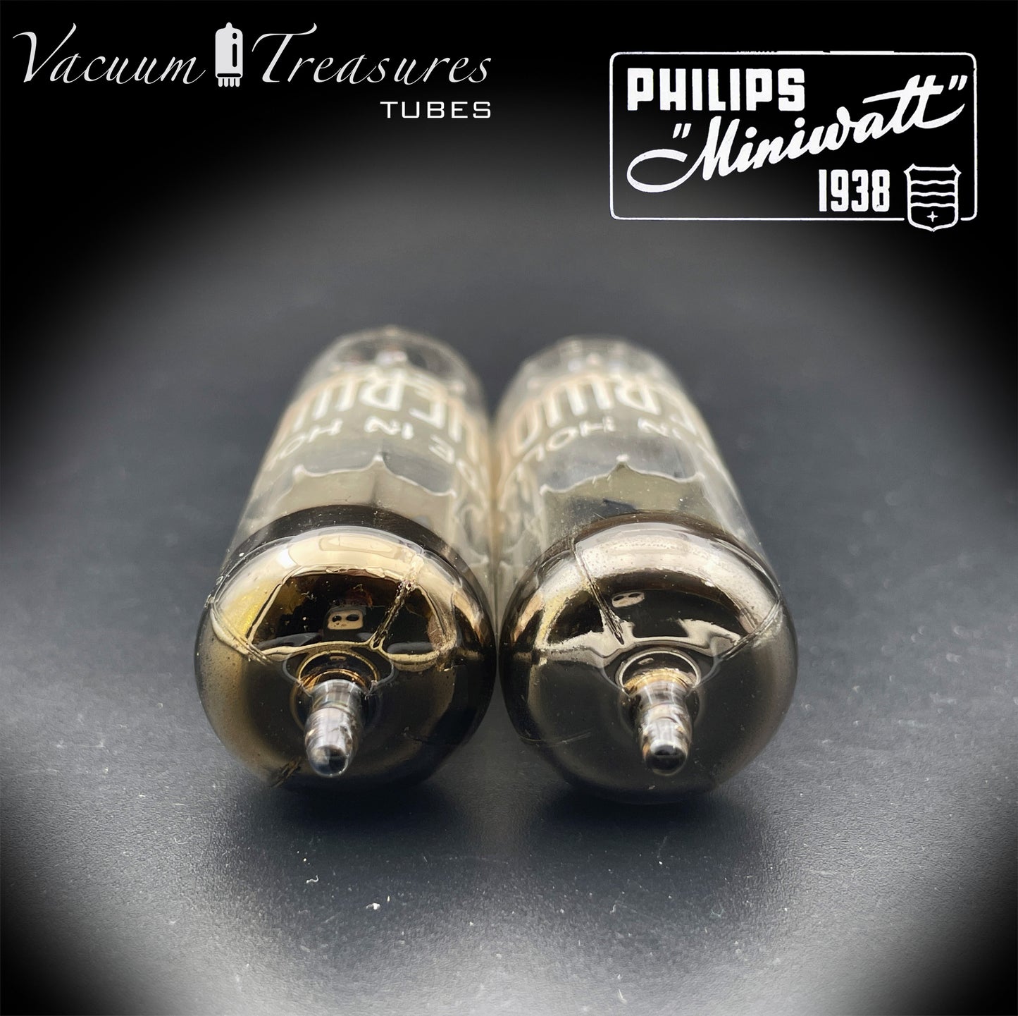 7189 SHERWOOD by Philips – Heerlen 1963 – Gray Plates – rx4 – Matched Pair – Tested 100%