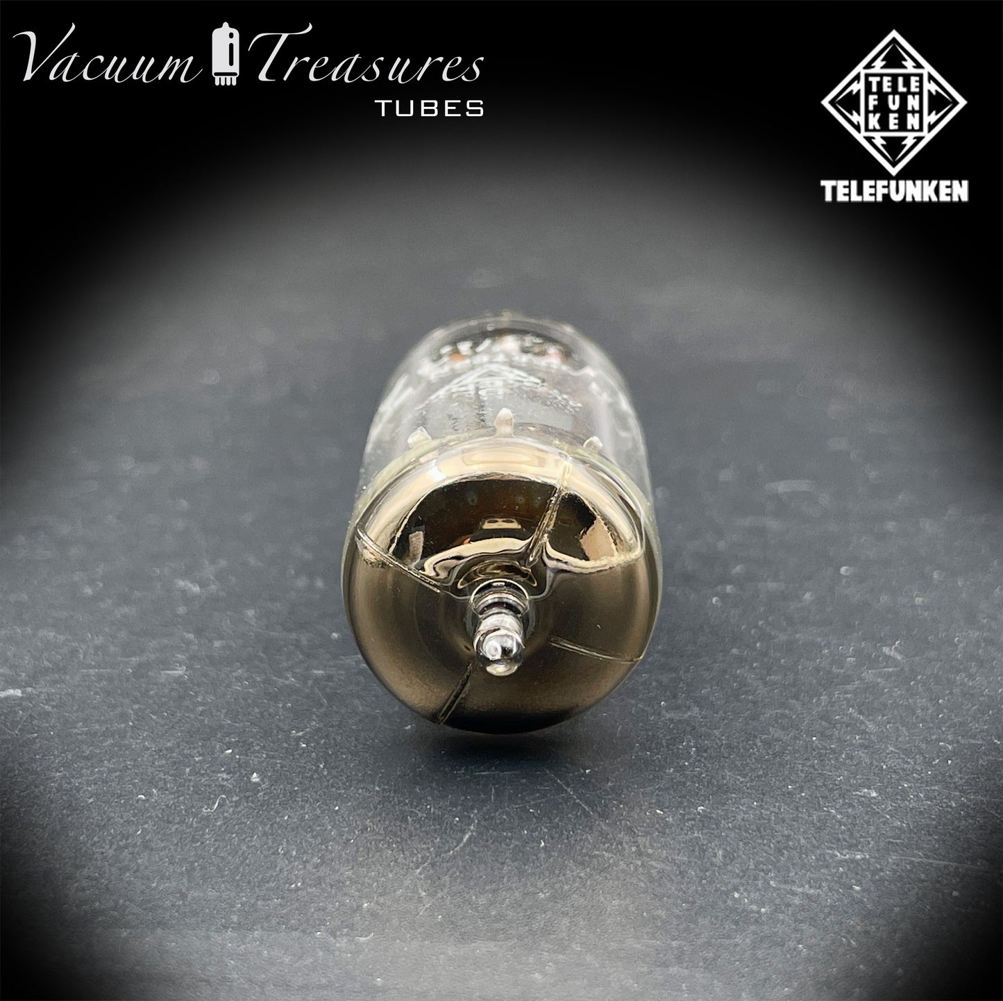 ECC83 / 12AX7 TELEFUNKEN Smooth Plates Diamond Bottom Tube Made in GERMANY
