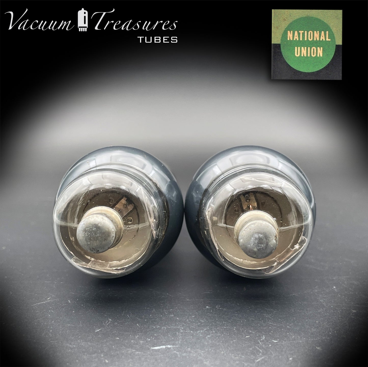 6C6 ( CK108 ) NU National Union NOS NIB Grafite Glass Matched Pair Tubes Made in USA