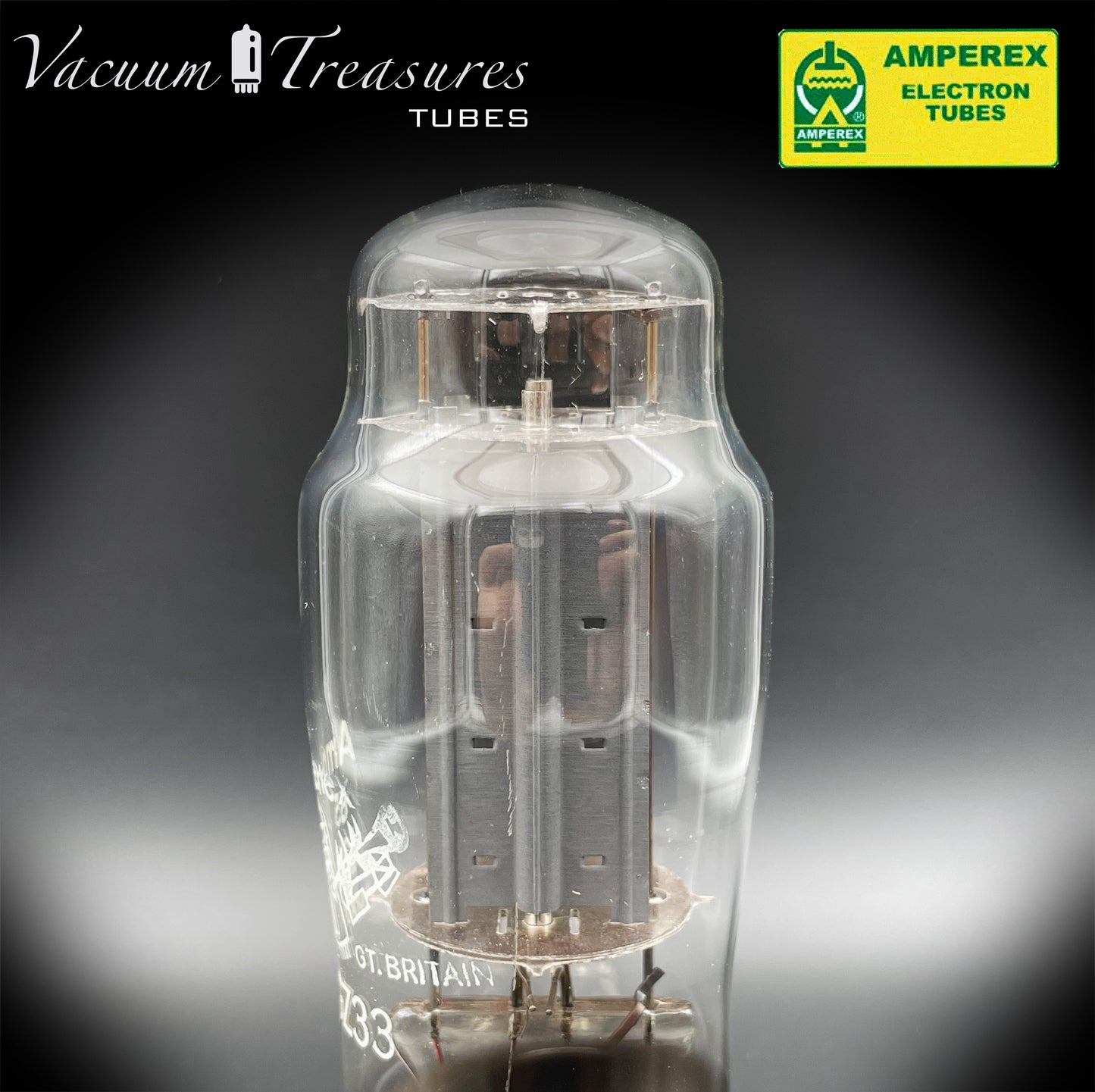 GZ33 AMPEREX BugleBoy by Mullard Blackburn Halo Getter Made in Great Britain '64