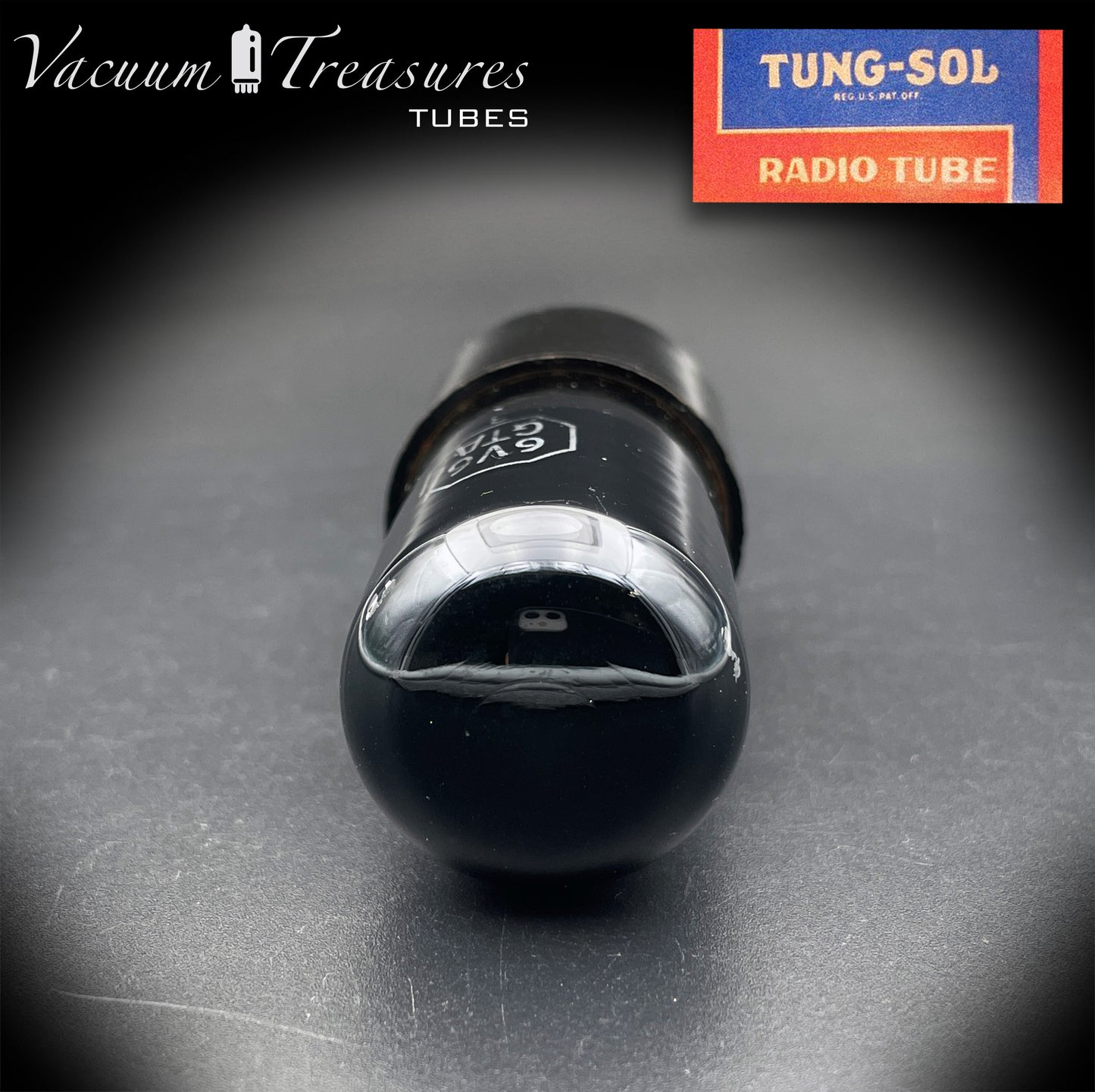 6V6 GTA TUNG-SOL Black Glass D Getter Tested Tube MADE IN USA
