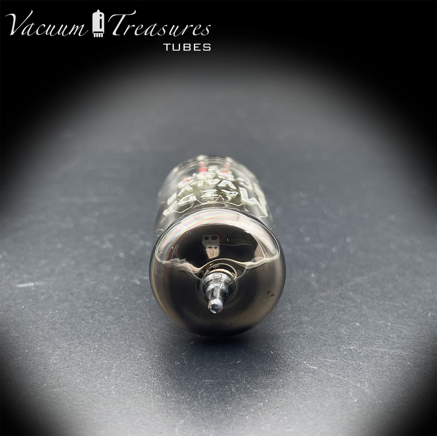 12AX7 / ECC83 Mazda Valve Short Gray Plates Halo Getter - Low Noise & Mic - Made in England BVA