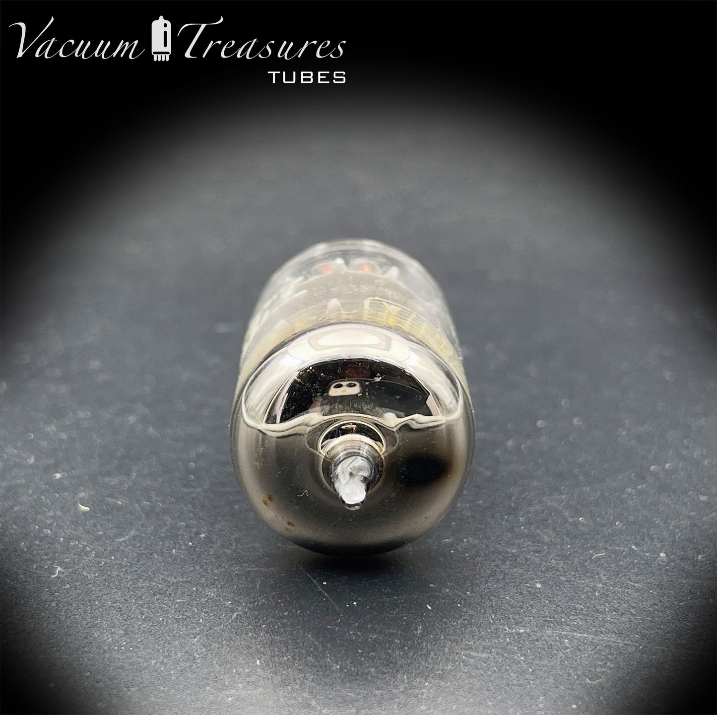 12AU7 / ECC82 NOS ITT Short Gray Plates Halo Getter AMPLITREX Tested – Low Noise & Microphonics Tube