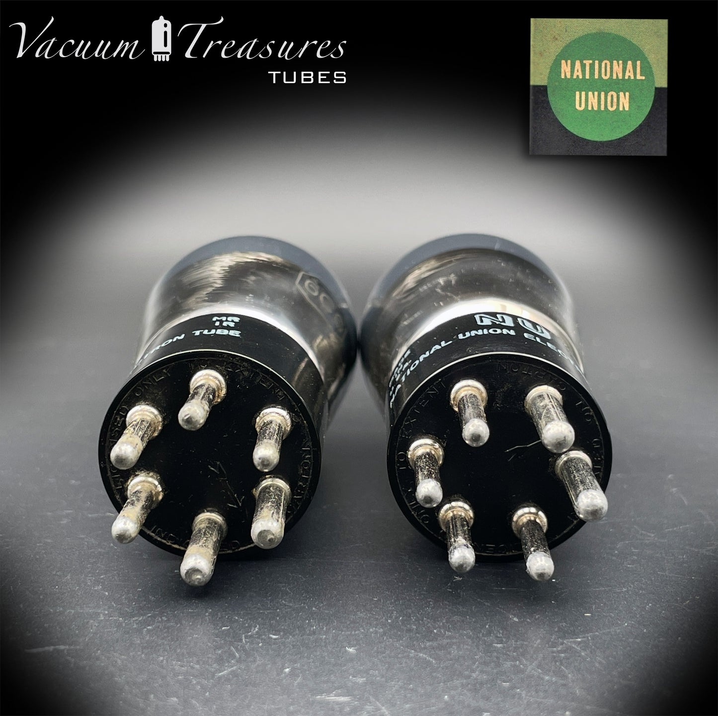 6C6 ( CK108 ) NU National Union NOS NIB Grafite Glass Matched Pair Tubes Made in USA