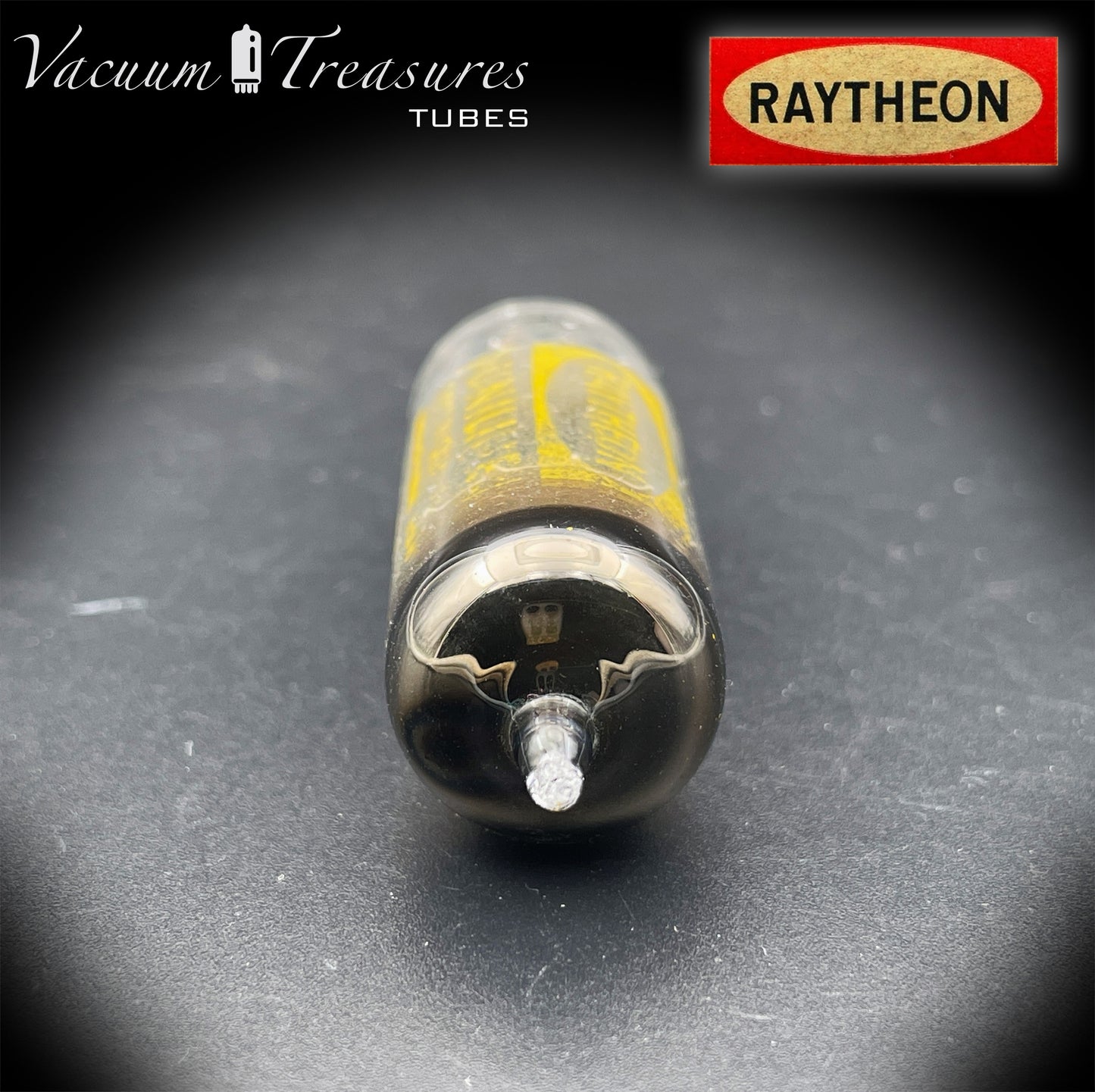 12X4 RAYTHEON NOS NIB Black Plates Halo Getter Tube Rectifier Made in USA '60s