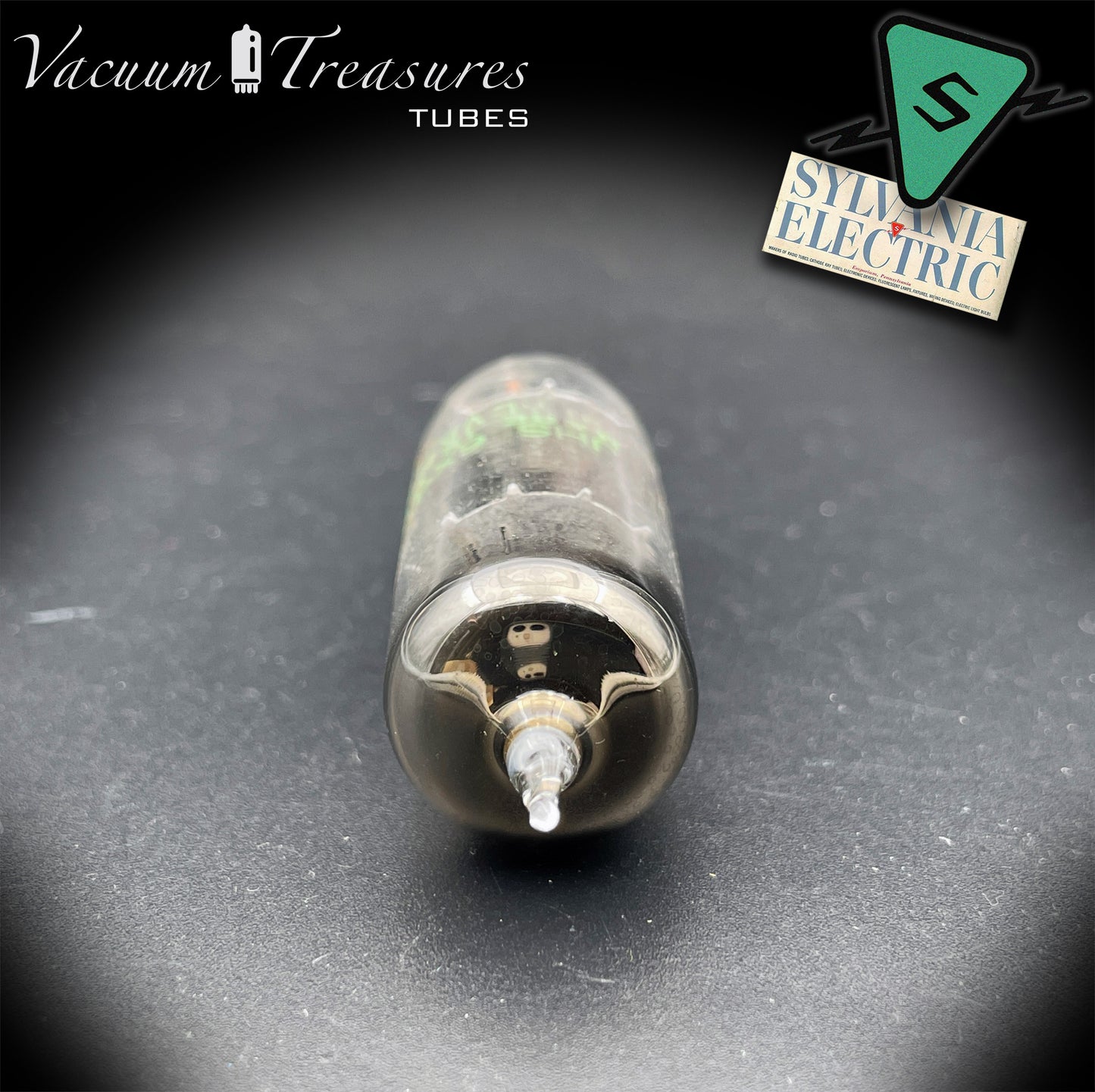 JHS 6X4W EZ90 NOS NIB SYLVANIA Tested Tube Black Plates Square Getter Made in USA '57