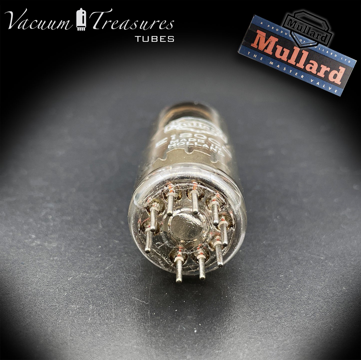 E180CC NOS MULLARD by Philips - Heerlen Factory Gray Plates O Getter Tested Tubes Made In HOLLAND '63