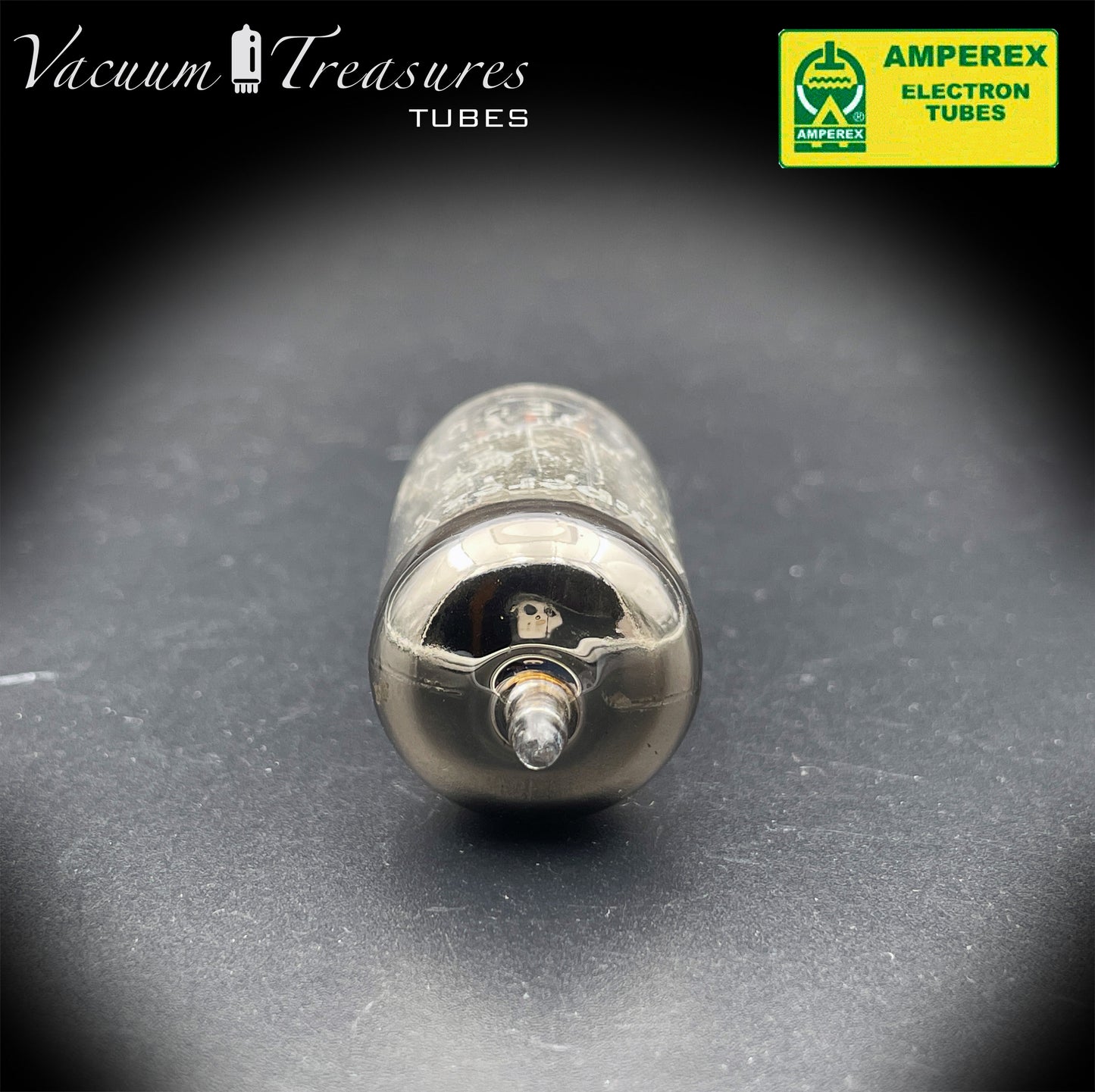 12AX7 ( ECC83 ) NOS AMPEREX Bugle Boy Short Plates Halo Getter Tested Tube MADE IN HOLLAND