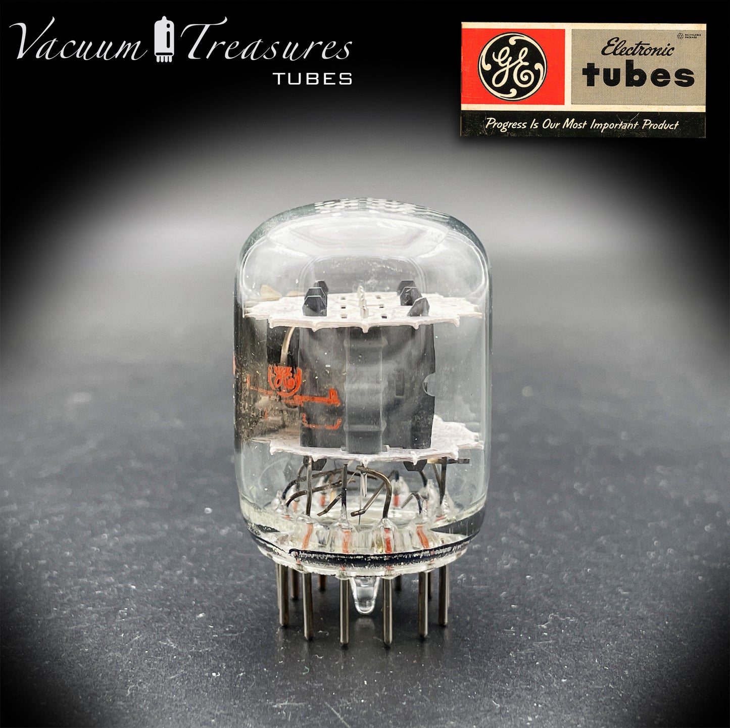 6C10 GE NOS NIB Compactron Triple Triode Tube AMPLITREX Tested USA 1972 Fender Ampeg