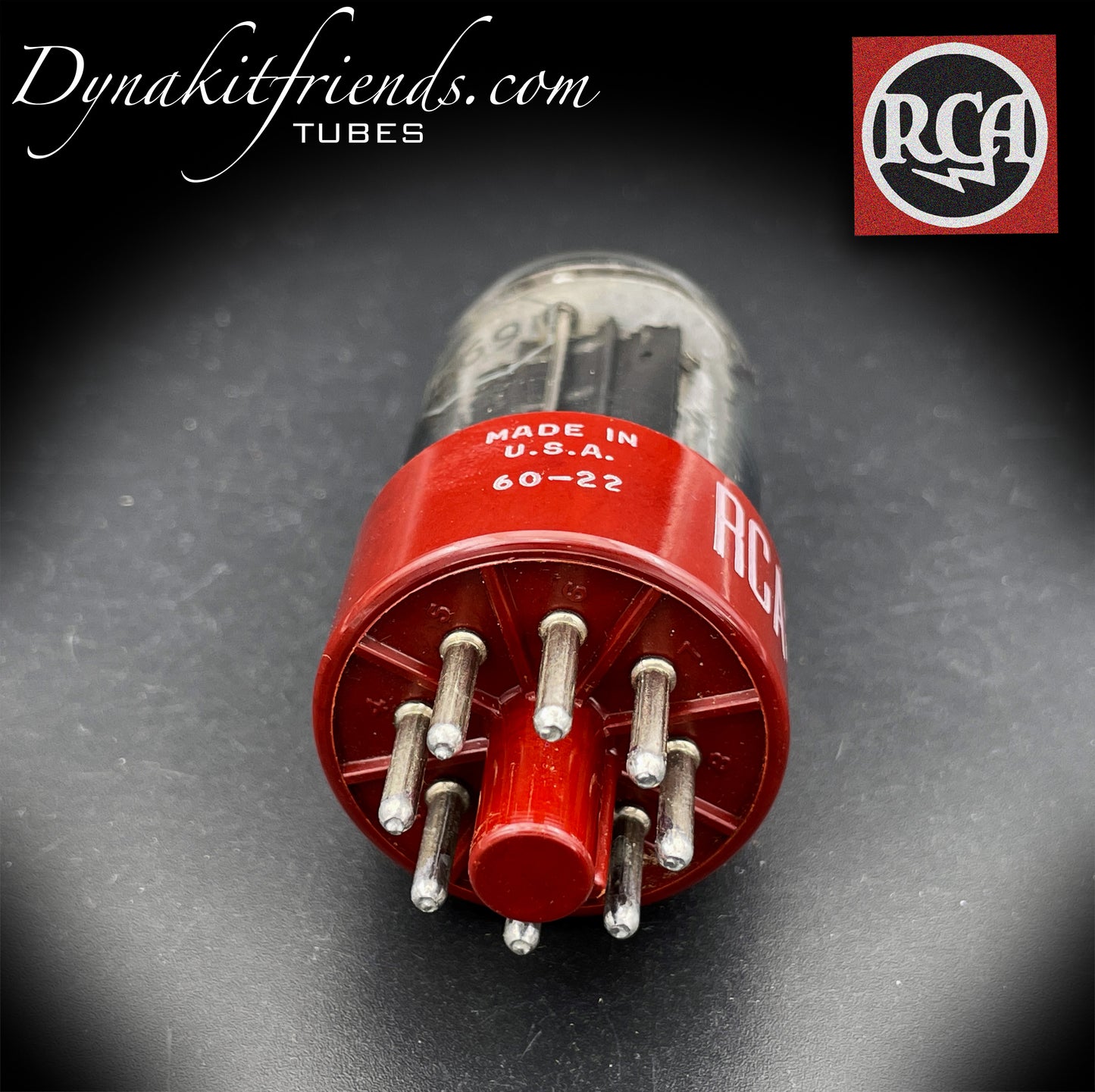 5691 RCA NOS NIB TUBE LEGENDARY RED BASE Black Plates Tube Made in USA