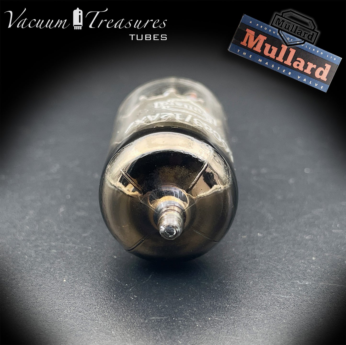 12AX7 / ECC83 NOS MULLARD Blackburn 1959 – Short Gray Plates – Halo Getter – Balanced Section