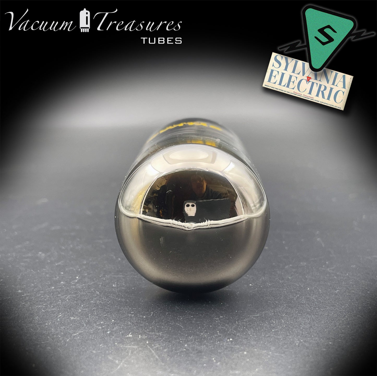 5U4 GB 5AS4A SYLVANIA NOS NIB Black Plates Halo Getter Tested Tube Rectifier Made in USA