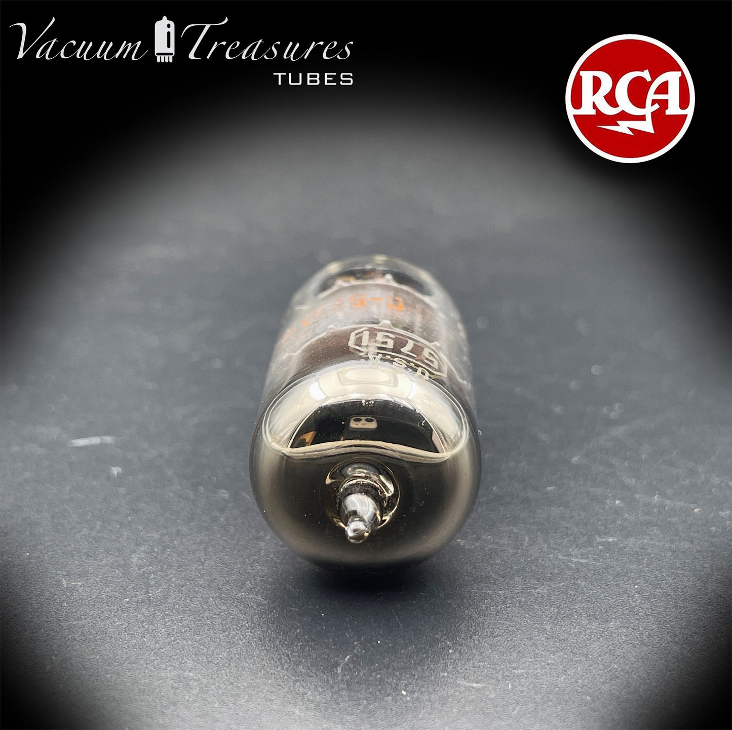 JRC 5751W1 RCA NOS NIB Black Plates Halo Getter Amplitrex Tested Tube Made in USA '64