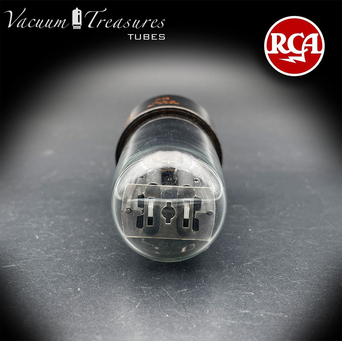 5Y3GT / 5Z2P RCA NOS Black Plates Square Getter Tube Rectifier Made in USA '68