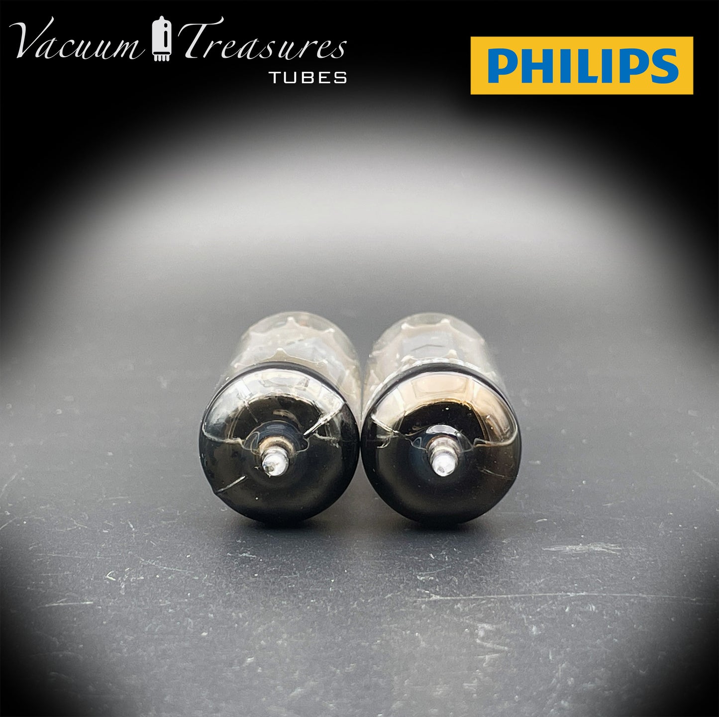 6BQ5 ( EL84 ) PHILIPS Gray Plates Halo Getter rX3 Matched Tubes Made in AUSTRIA '50s