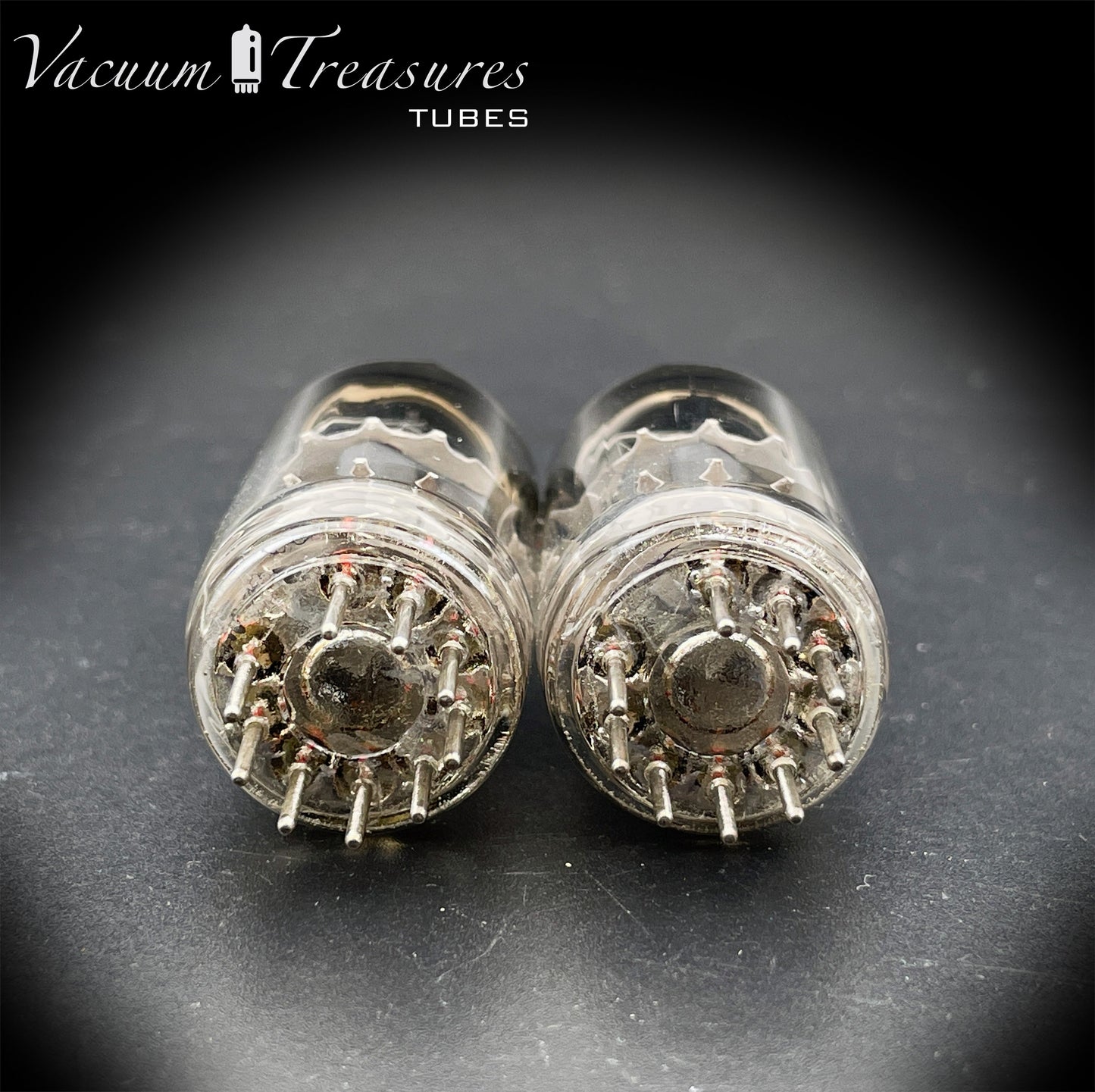 ECC88 / 6DJ8 Heerlen Δ9E (Philips Production) – D Getter – Matched Pair – Made in Holland ’50s