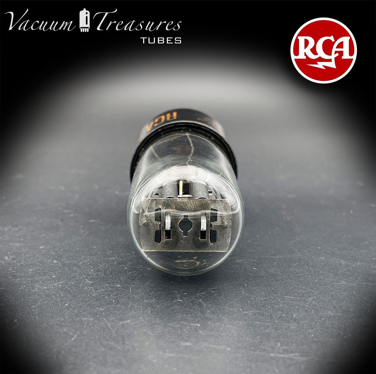 5Y3GT / 5Z2P RCA NOS Black Plates Square Getter Tube Rectifier Made in USA '64
