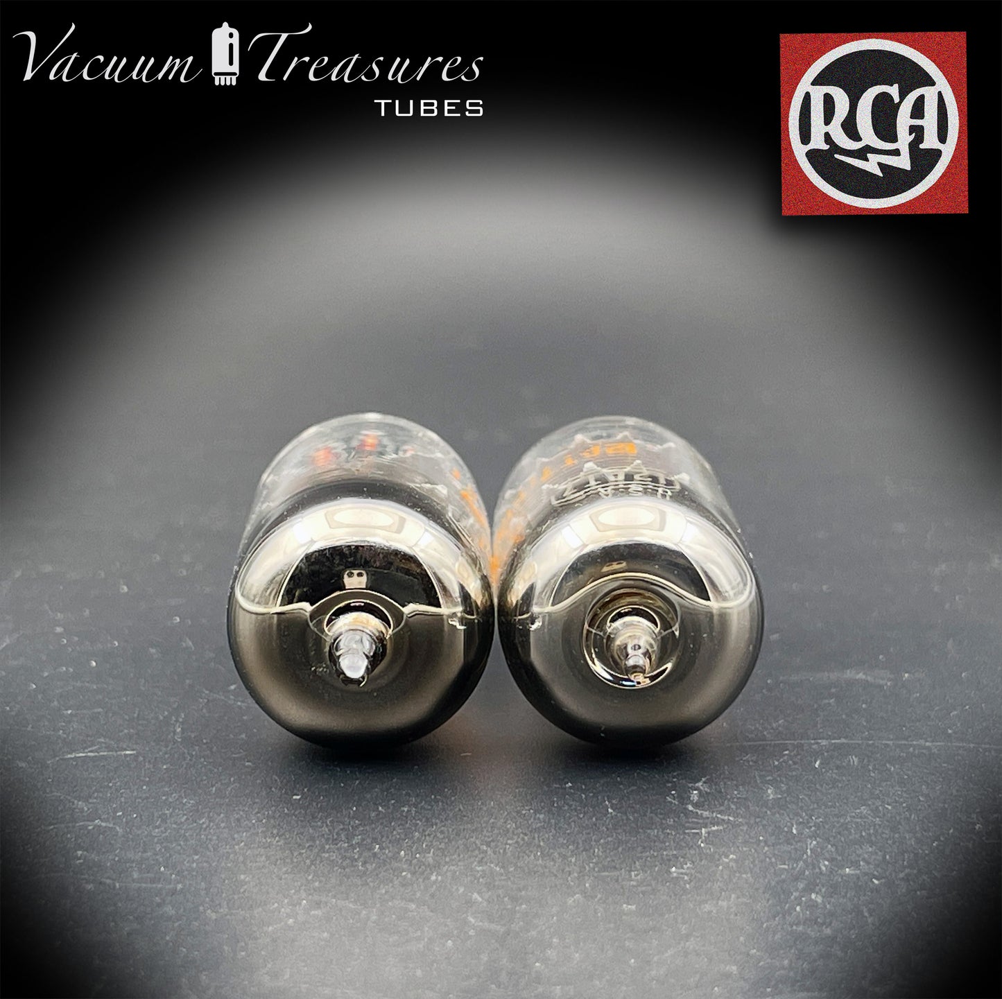 ECC81 ( 12AT7 ) RCA NOS NIB Gray Plates Halo Getter Matched Tubes MADE IN USA