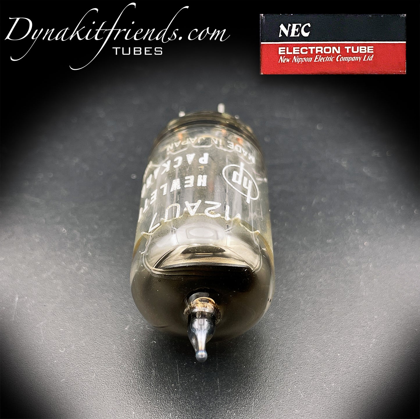 12AU7 ( ECC82 ) Hewlett-Packard by NEC [] Getter Gray Plates Tested Balanced Tube Made in JAPAN