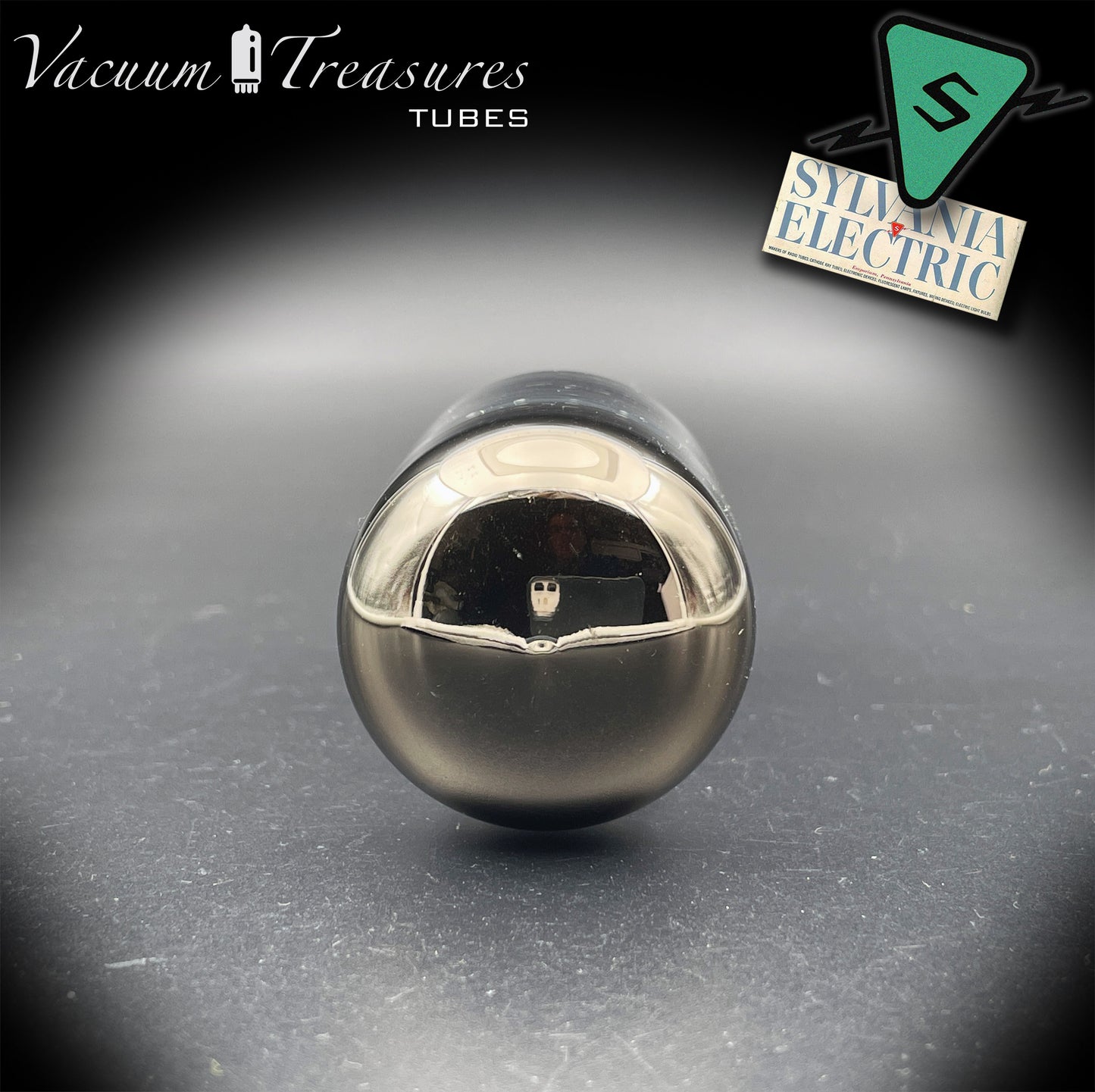 5Y4GA SYLVANIA NOS NIB Black Plates Halo Getter Rectifier Tube Made in USA