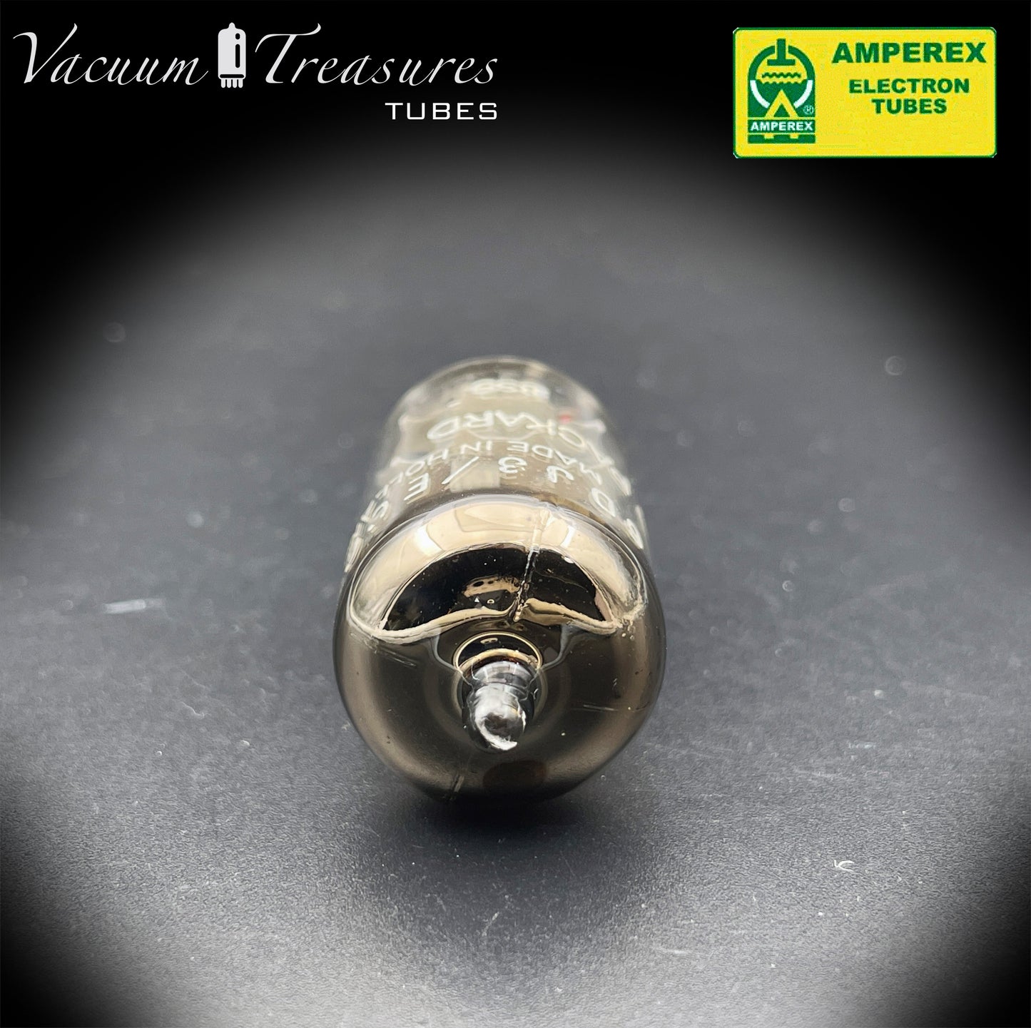 ECC88 6DJ8 HP by AMPEREX Heerlen Factory Tested Tube Made In Holland '68