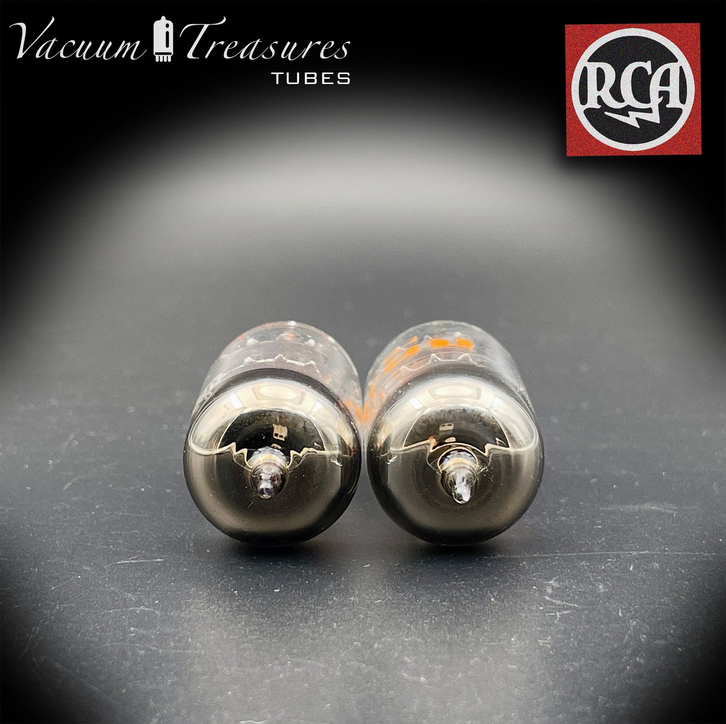 ECC81 ( 12AT7 ) RCA NOS NIB Gray Plates Halo Getter Matched Tubes MADE IN USA