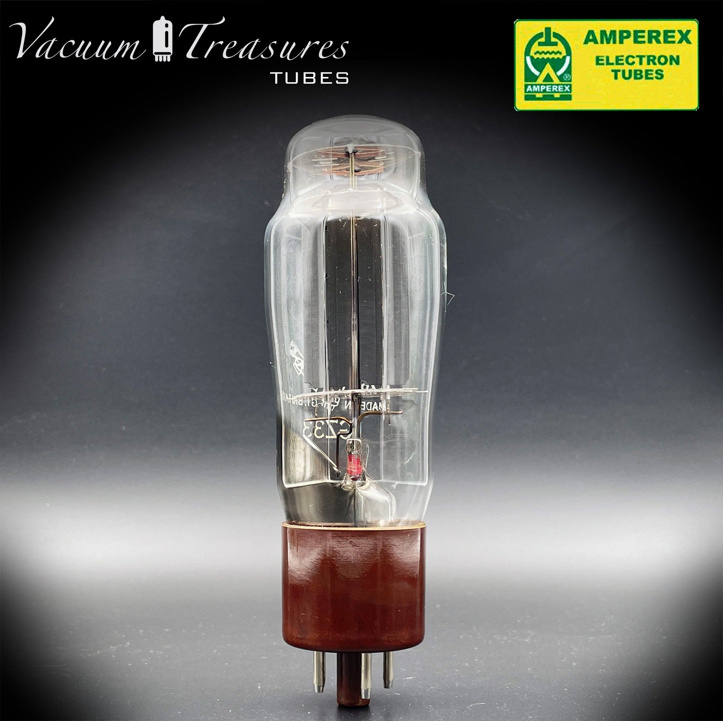 GZ33 AMPEREX BugleBoy by Mullard Blackburn Halo Getter Made in Great Britain '64