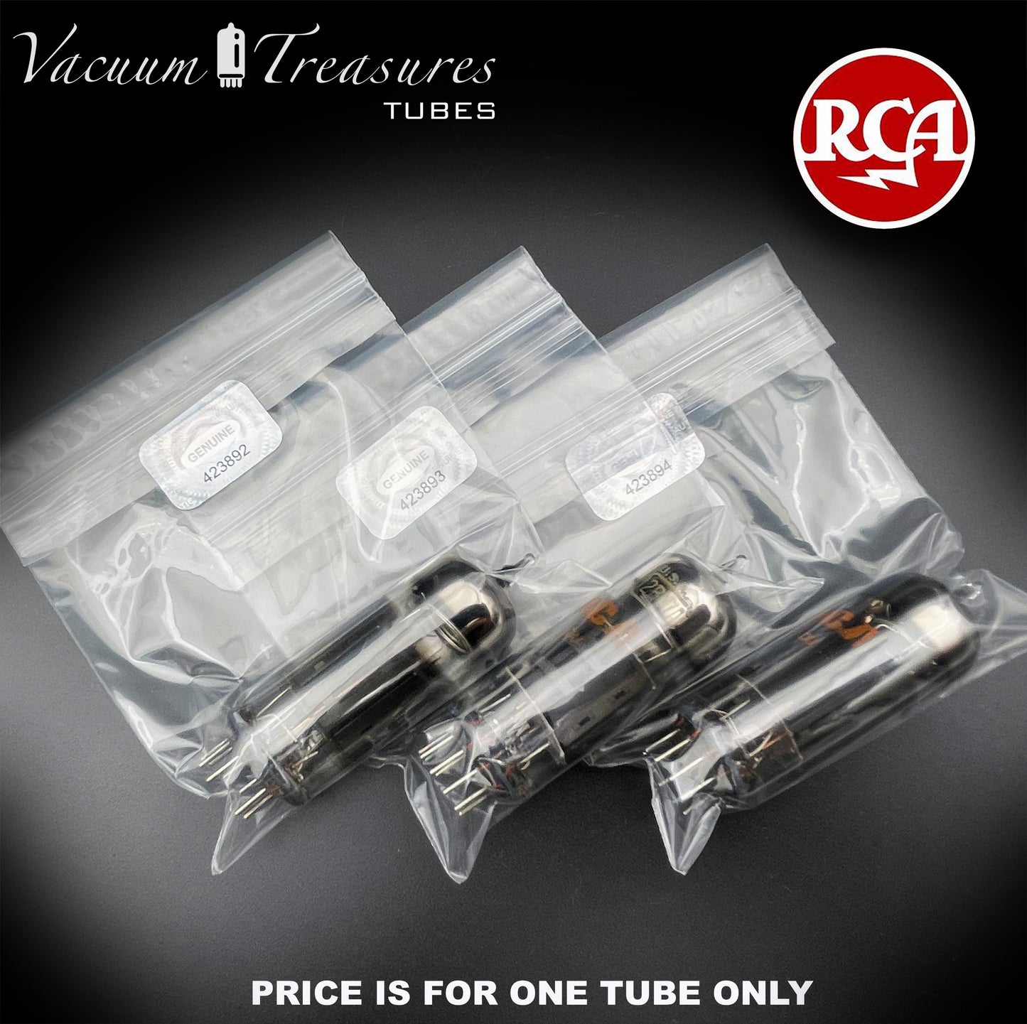 12BY7A EL180 RCA NOS Gray Plates Smoked Glass Halo Getter Tested Tube Made in USA