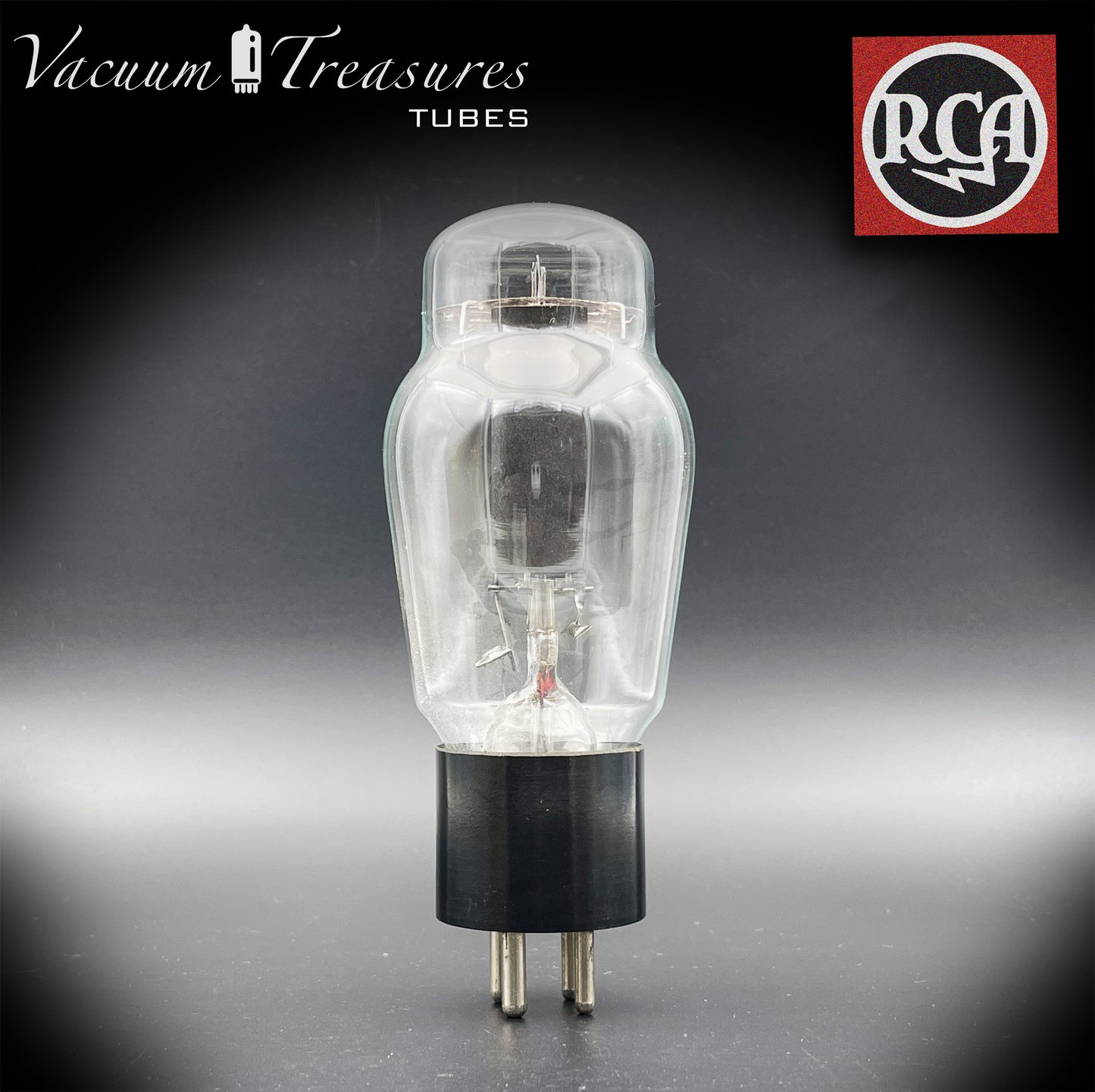 JAN CRC 83 ( VT-83 ) NOS RCA Black Plates Hanging Filaments Foil Getter Tube Rectifier Made in USA '44