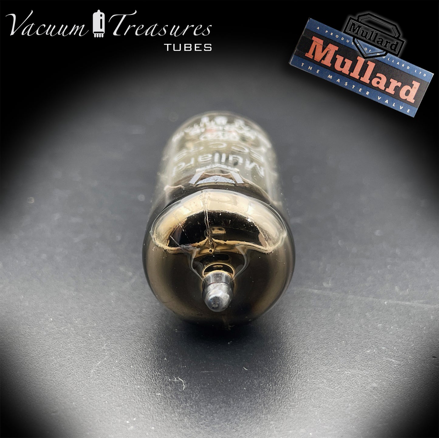 12AX7 / ECC83 NOS MULLARD Blackburn 1964 – Short Gray Plates – Halo Getter – Low Noise & Mic
