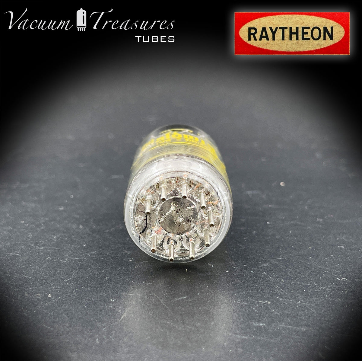 12AX7 / ECC83 NOS Baldwin by RAYTHEON Long Black plates Halo Getter Tested Balanced Tube USA