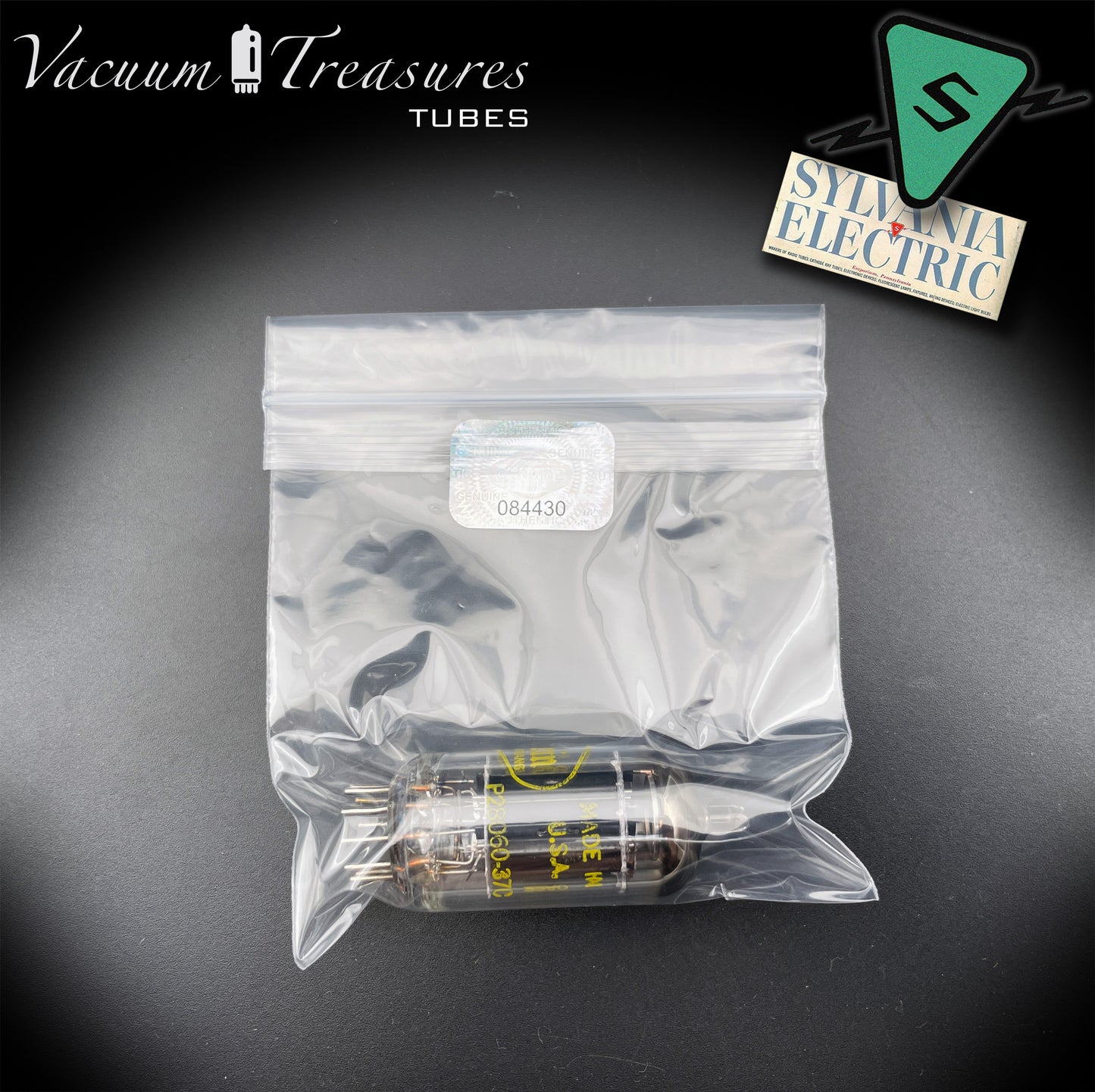 12AX7A ECC83 RAYTHEON Long Black Plates Tested Tube Made in USA '60