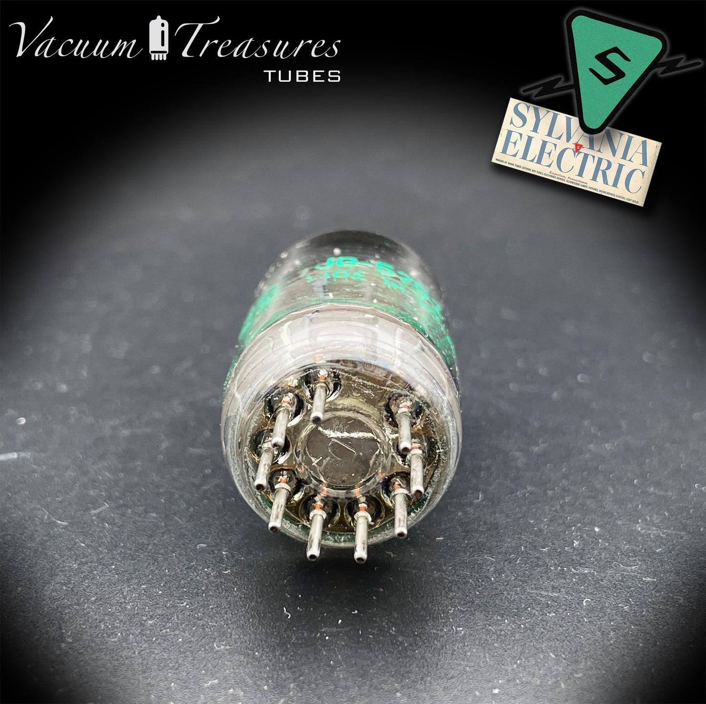 JG-5751 GE NOS Gray Plates Disc Getter Tested Tube Made in USA '65