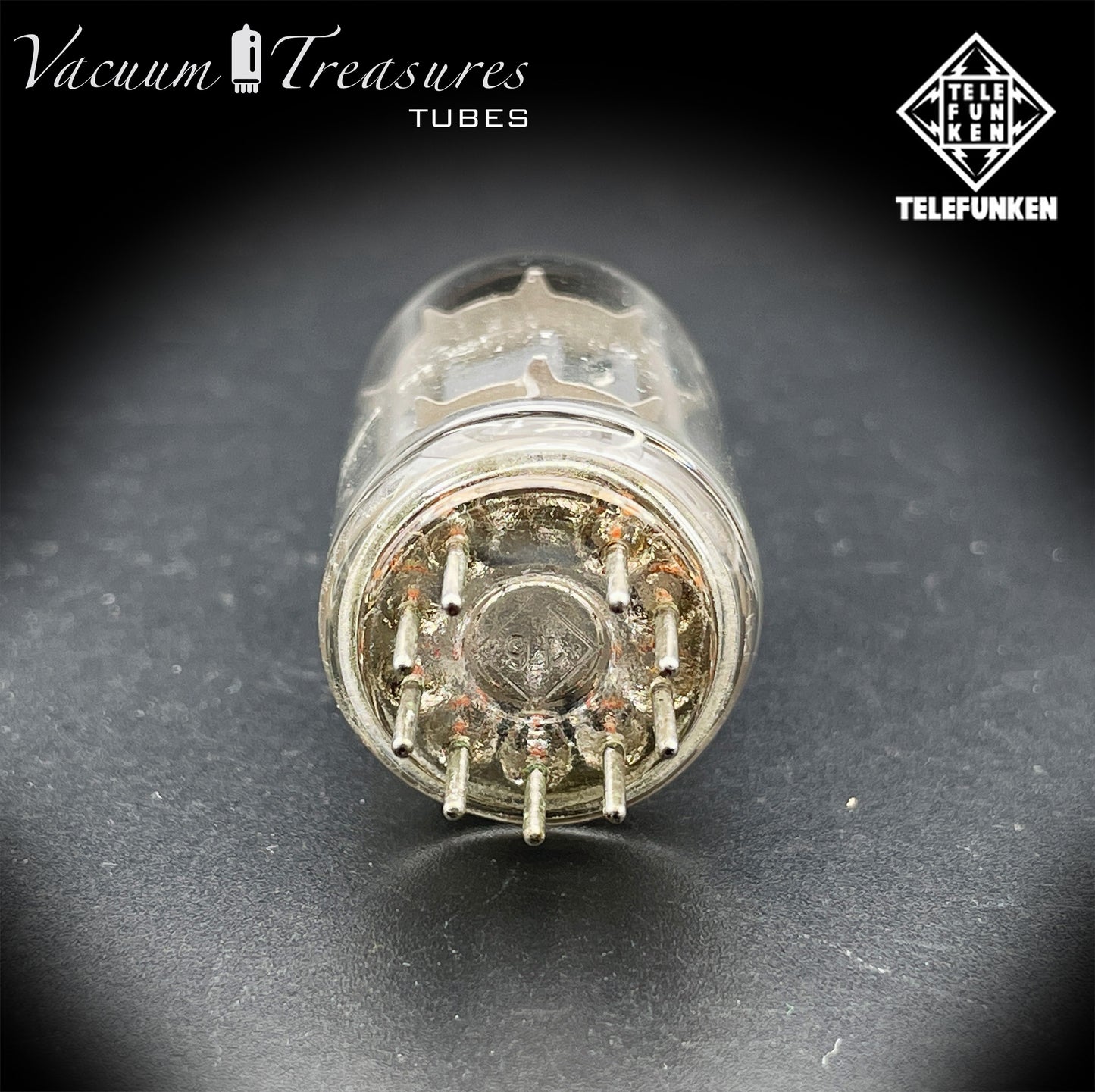 12AX7 / ECC83 NOS TELEFUNKEN Tested Tube - Ribbed Plates Diamond Bottom Made in Germany