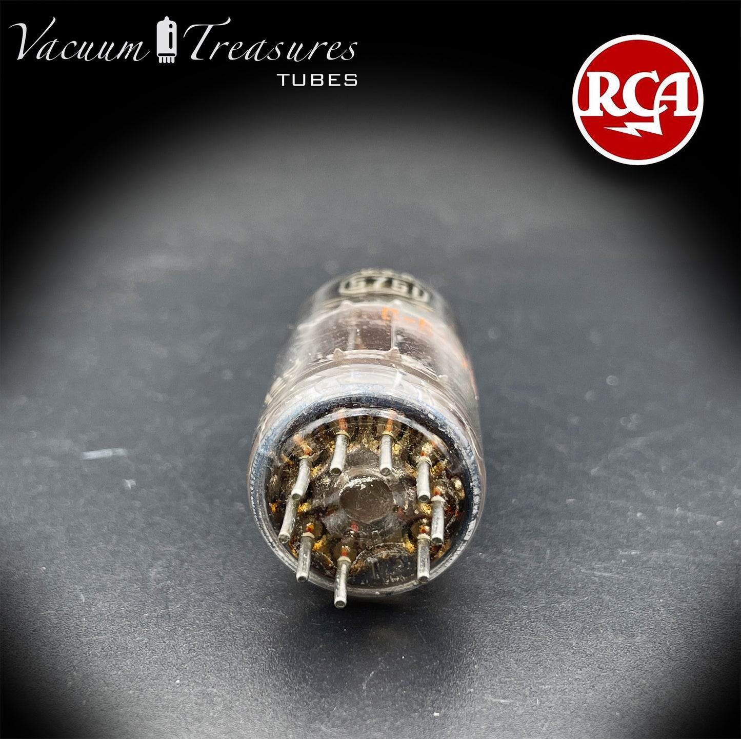 JRC 5751W1 RCA NOS NIB Black Plates Halo Getter Amplitrex Tested Tube Made in USA '64