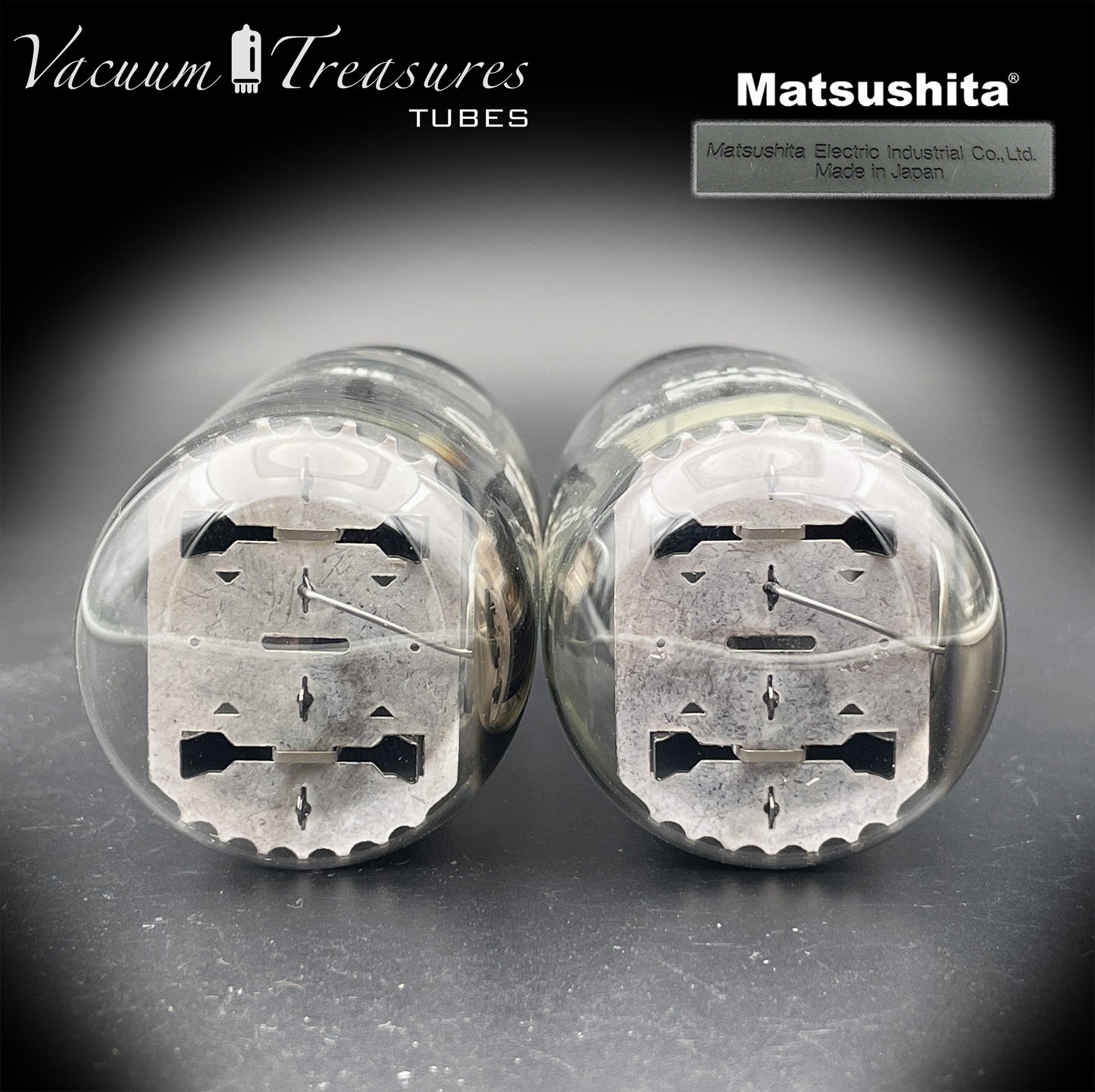 5U4GB 5AS4A NOS NIB MATSUSHITA/International Black Plates Matched Pair Tubes Top Side Halo Getter Rectifiers Made in JAPAN – Same Factory Code