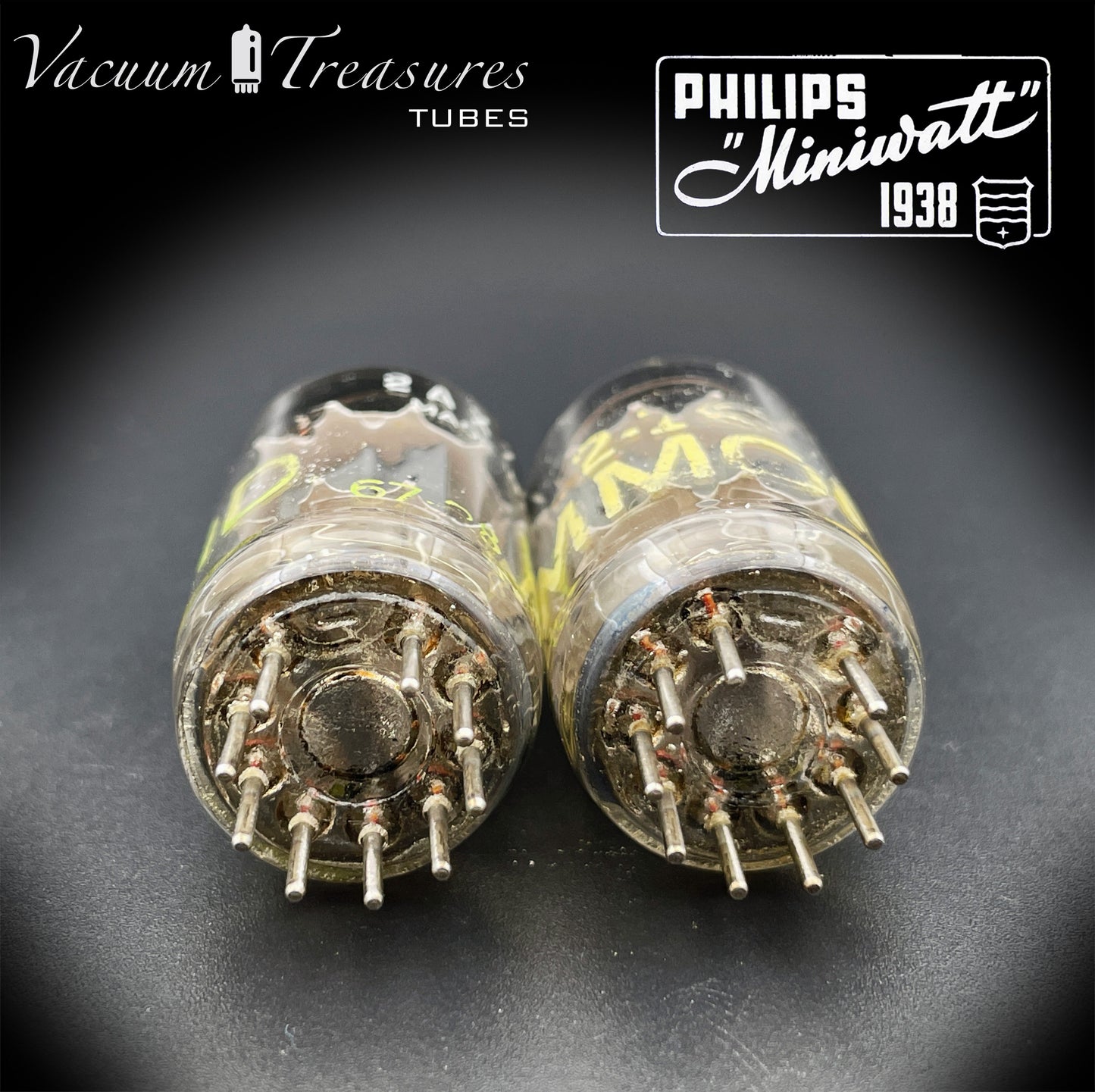 12AX7 ( ECC83 ) PHILIPS Heerlen for Hammond Short plates O Getter Matched Tubes MADE IN HOLLAND