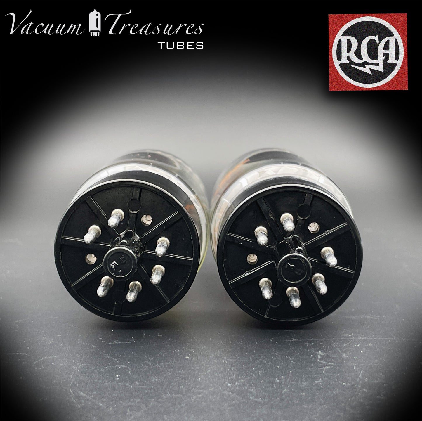 6L6 GC RCA NOS Gray Plates OO Getter Matched Pair Tubes MADE IN USA