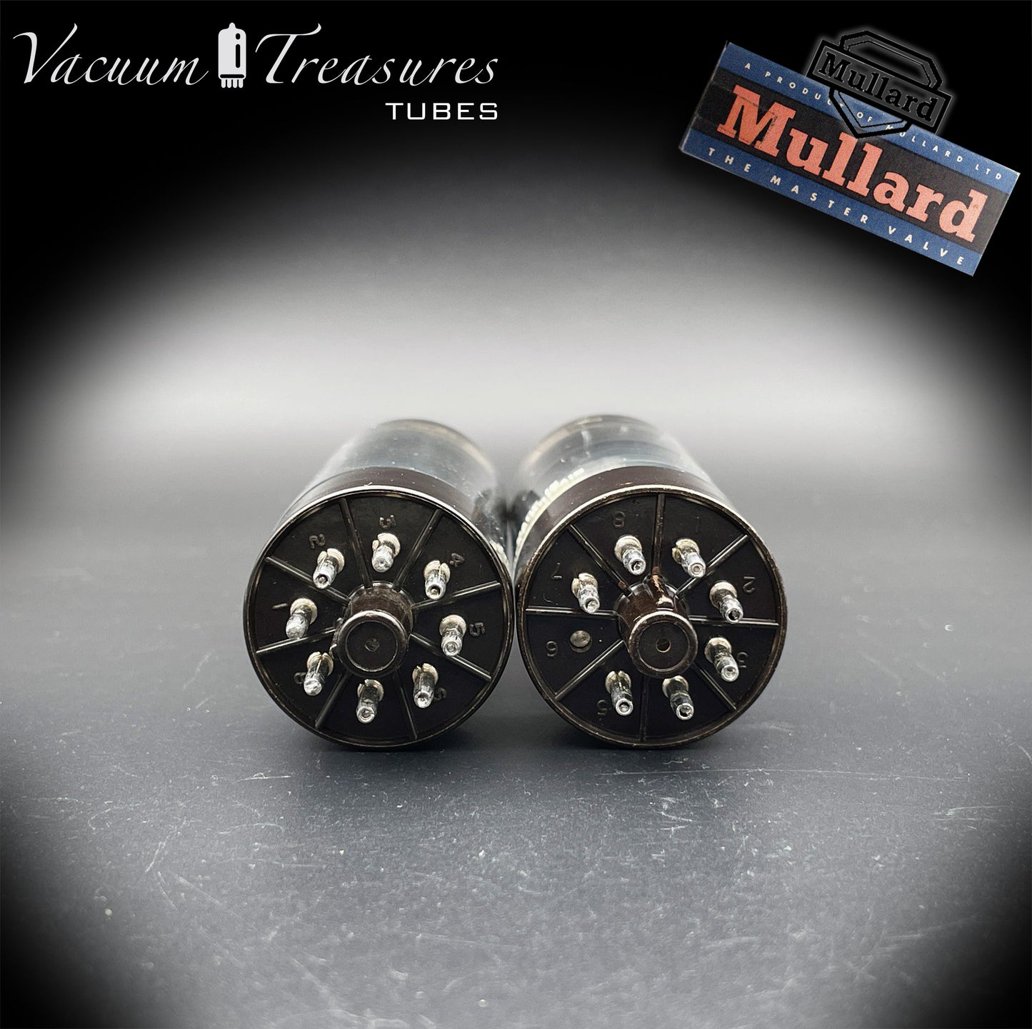 6CA7 ( EL34 ) RCA NOS NIB by Mullard Xf2 OO Getter Brown Base Matched Tubes Made in GT. Britain