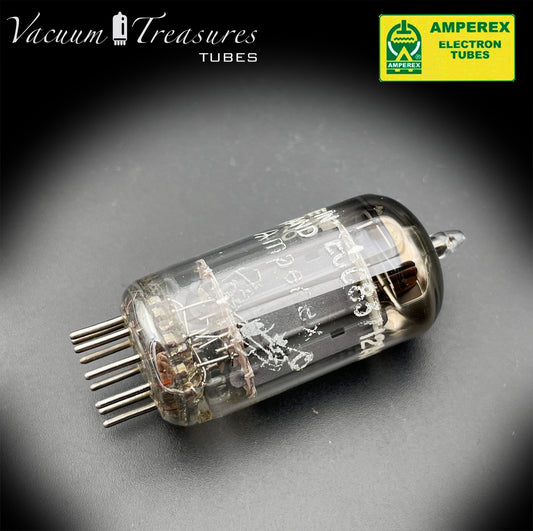 12AX7 / ECC83 NOS Amperex Bugle Boy AMPLITREX Tested Long Plates Foil Getter '58