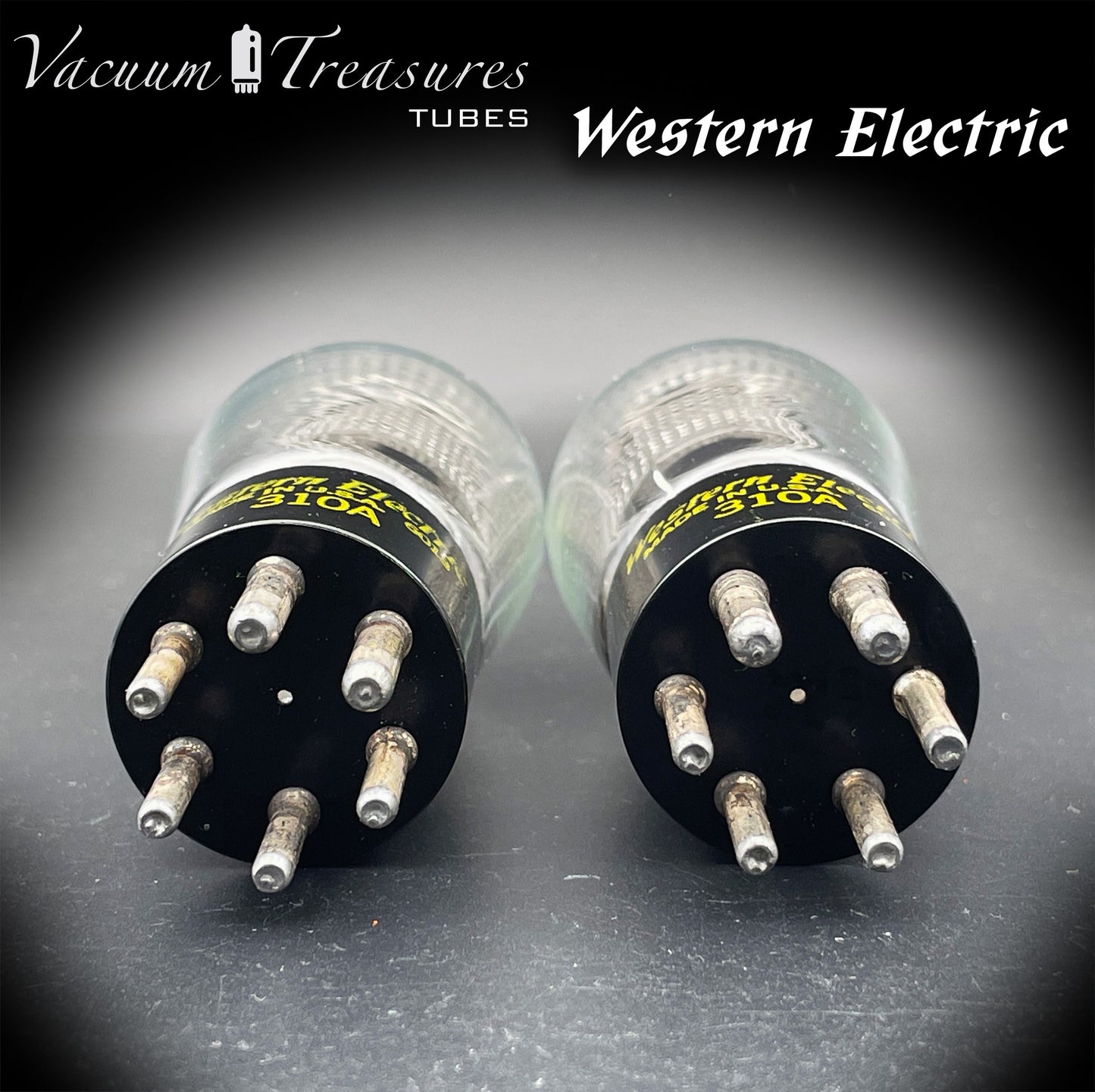 Western Electric 310A Mesh Plates – Matched Pair – Square Getter – AMPLITREX Tested – Made in USA