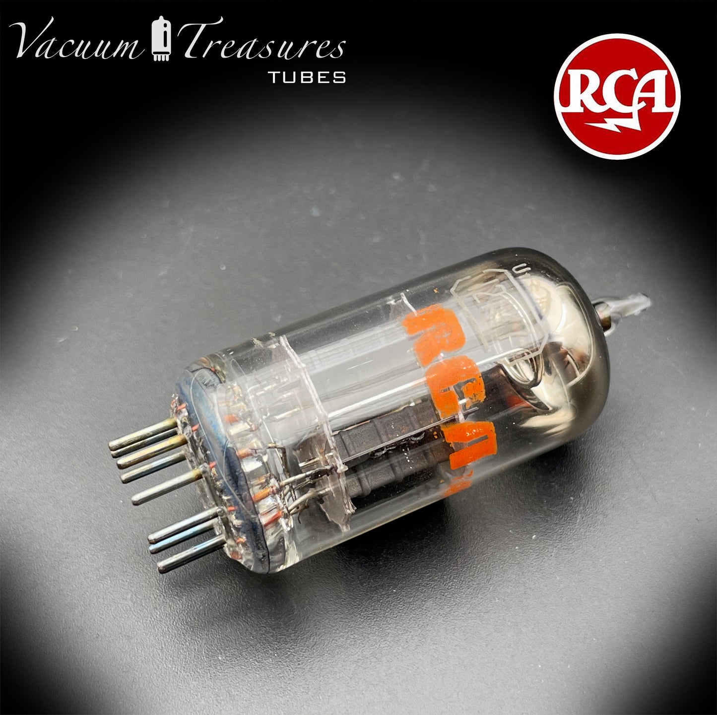 12AY7 RCA NOS NIB Gray Plates O Getter Tested Tube MADE IN USA