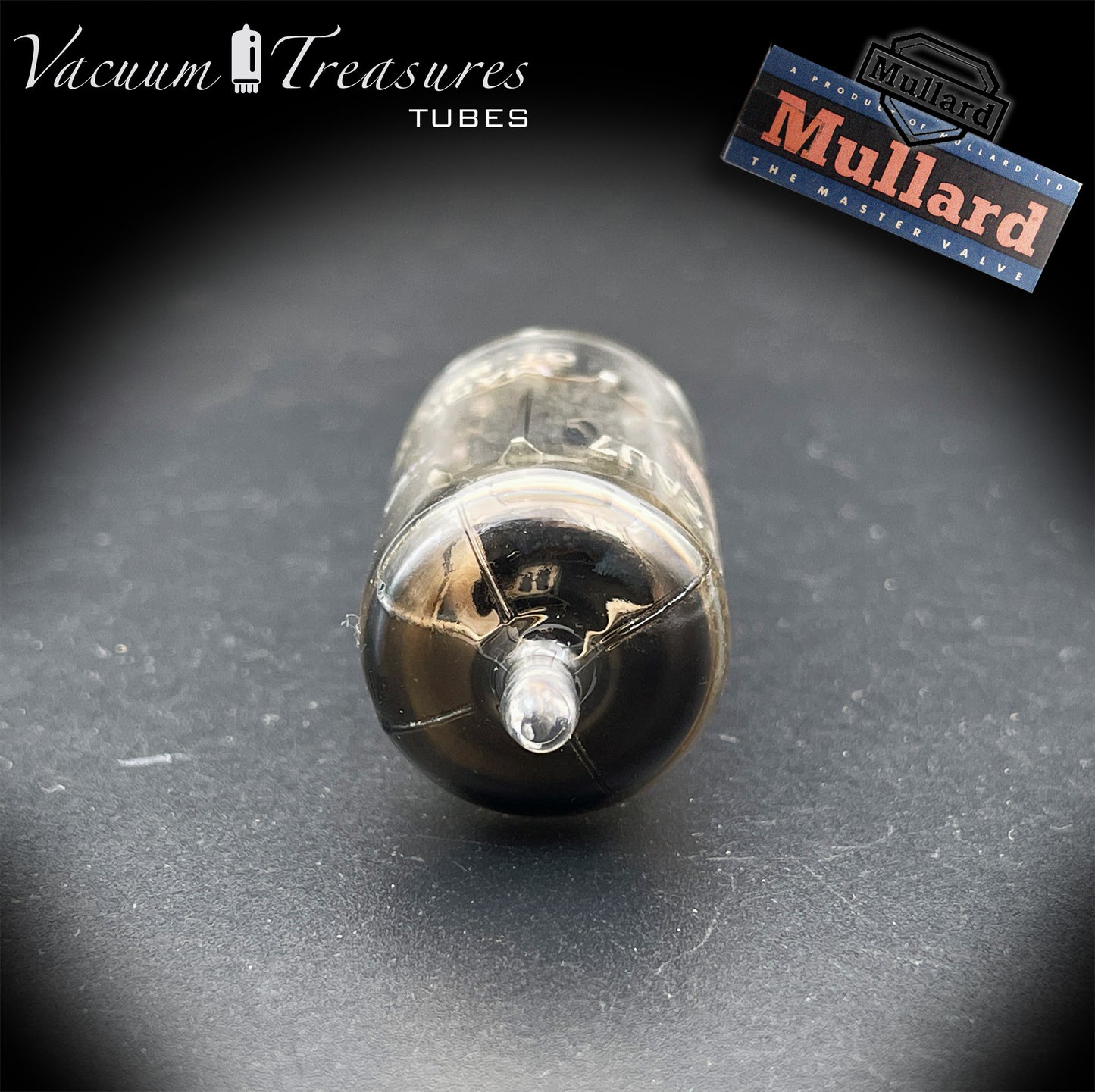 12AU7 / ECC82 MULLARD Blackburn 1958 - Long Gray Plates - Goalpost Getter - Strong & Stable - Amplitrex Tested