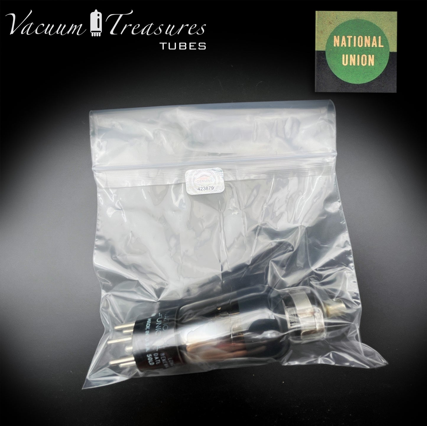 6C6 ( CK108 ) NU National Union NOS NIB Grafite Glass Tested Tube Made in USA