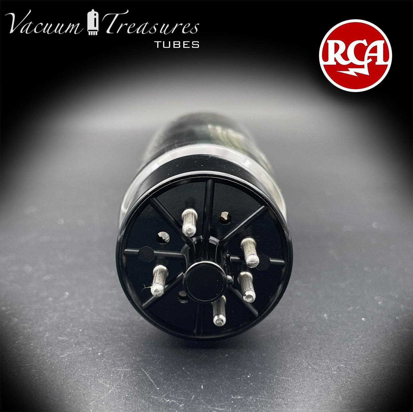 5U4GB 5AS4A RCA NOS NIB Black Plates Tall Bottle Tested Tube Top Side Square Getter Rectifier Made in USA '60s