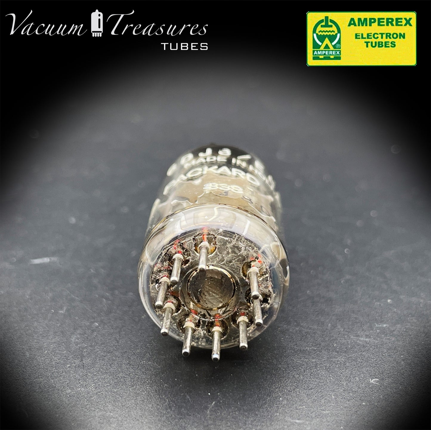 ECC88 6DJ8 HP by AMPEREX Heerlen Factory Tested Tube Made In Holland '68