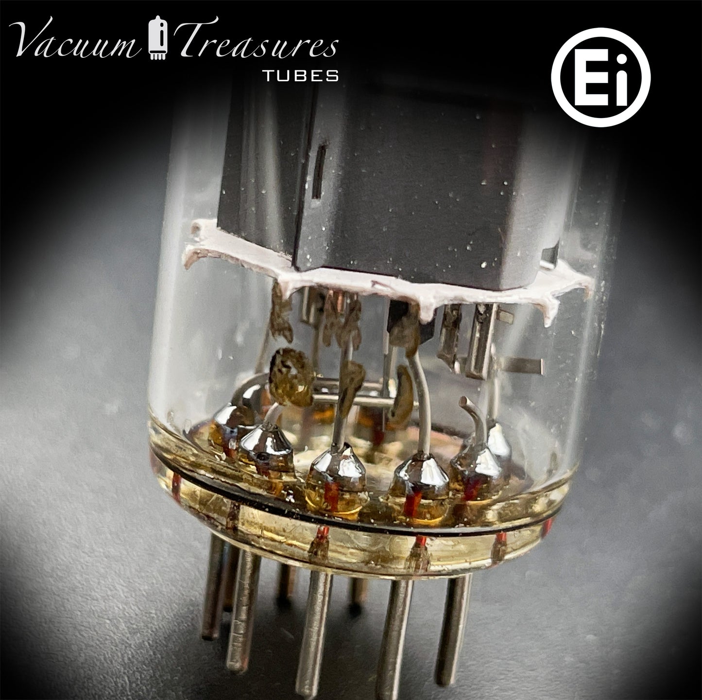 6BQ5 / EL84 HAMMOND by Ei Gray Plates Halo Getter Matched Quad Tubes Made in YUGOSLAVIA